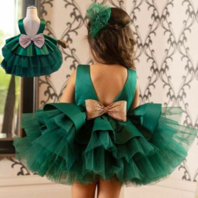 Vestidos Para Niña de Fiesta Princesa Prom Bautizo Bodas Cumpleaños Cumpleañera