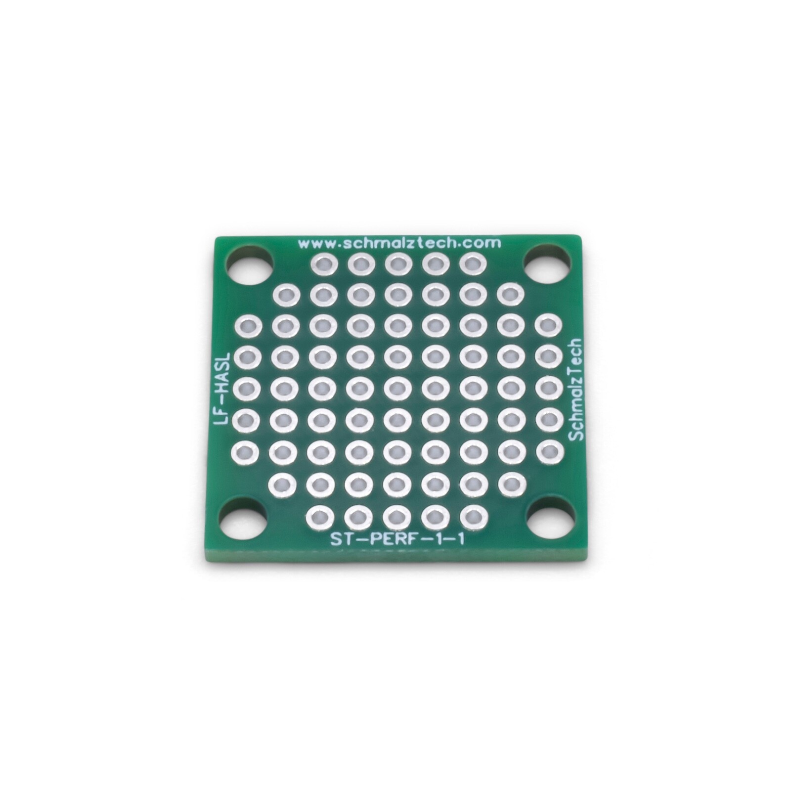 4Pcs Premium 1" x 1" PCB Proto Perf Board, LF HASL Perfboard, ST-PERF-1-1
