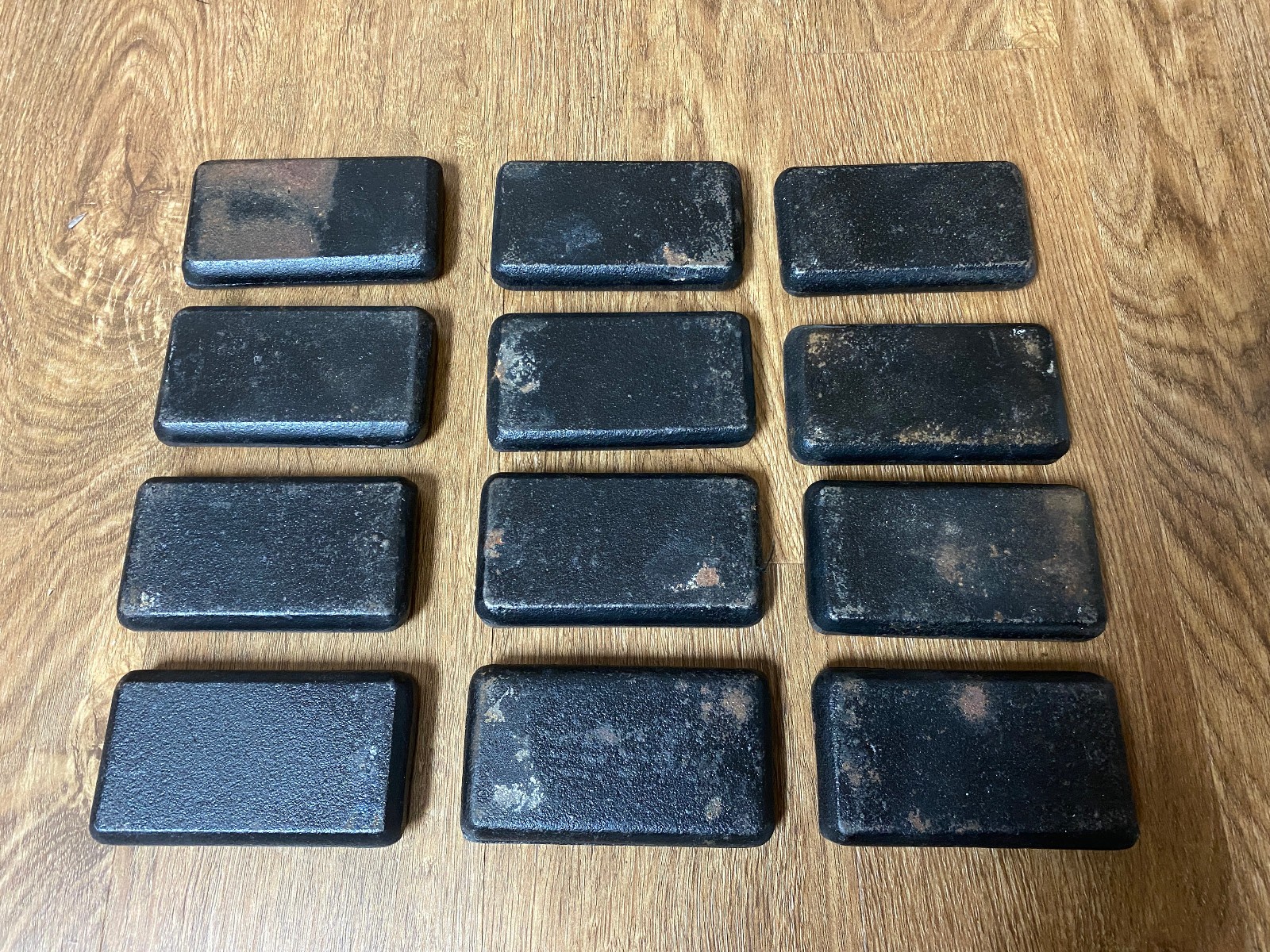 Set of 12 MIR Pro 1.5lbs Vest Weights Blocks Weights Only 17lbs Total