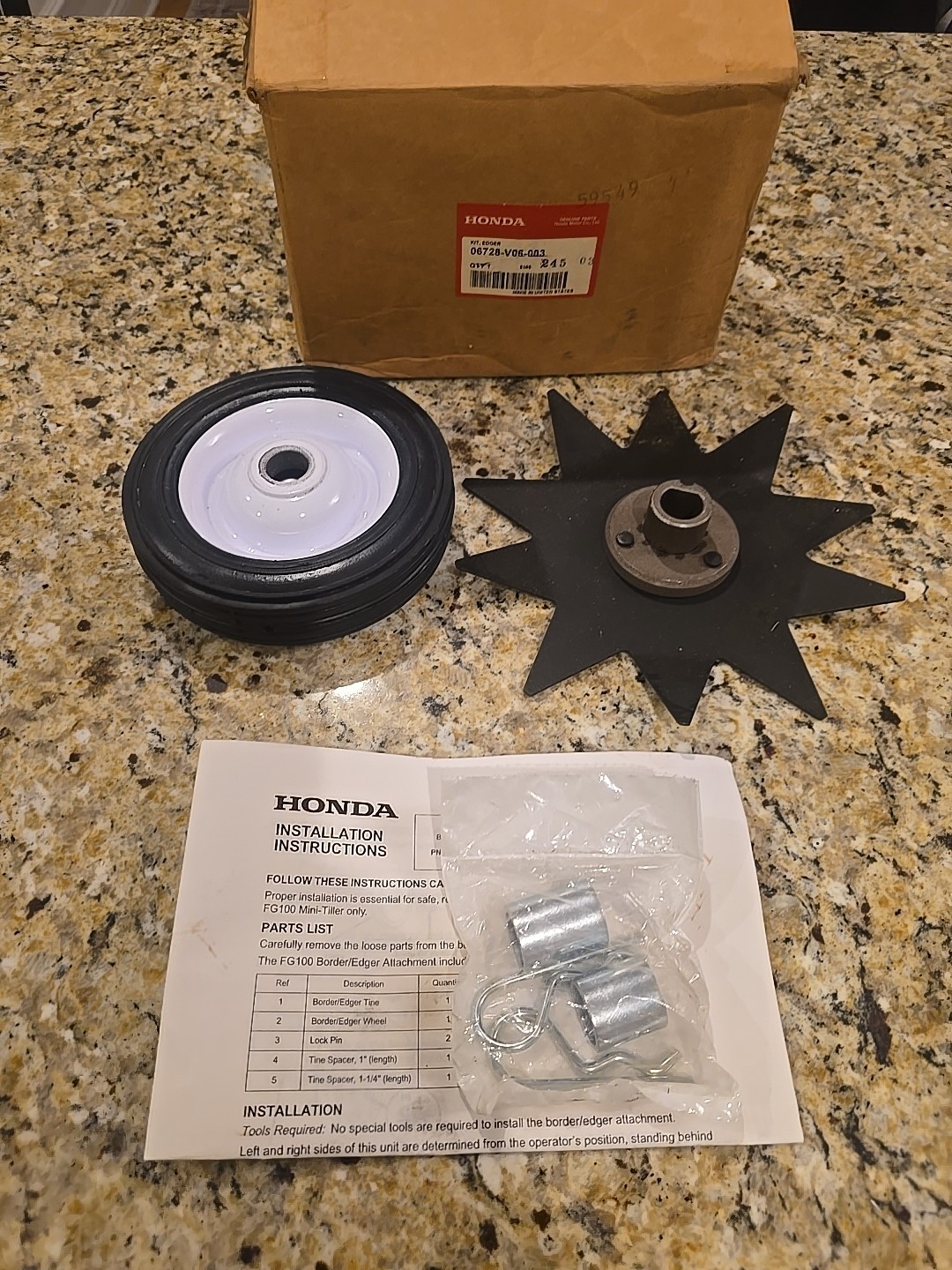 NOS OEM HONDA BORDER EDGER KIT 06728-V06-003
