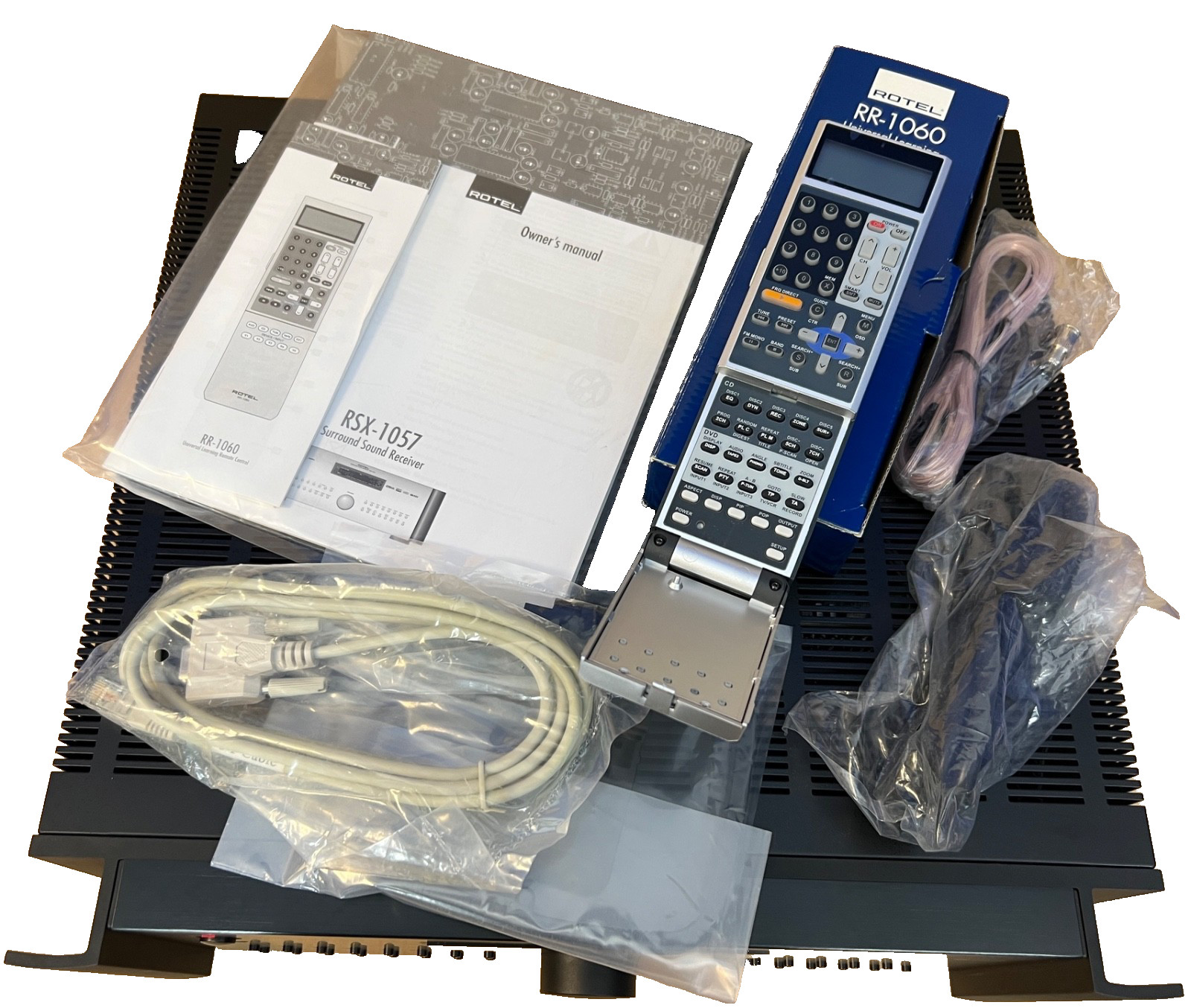 ROTEL RSX-1057, 7.1 Surround Receiver-75Wx5-Silver-Certified Factory Refurbish