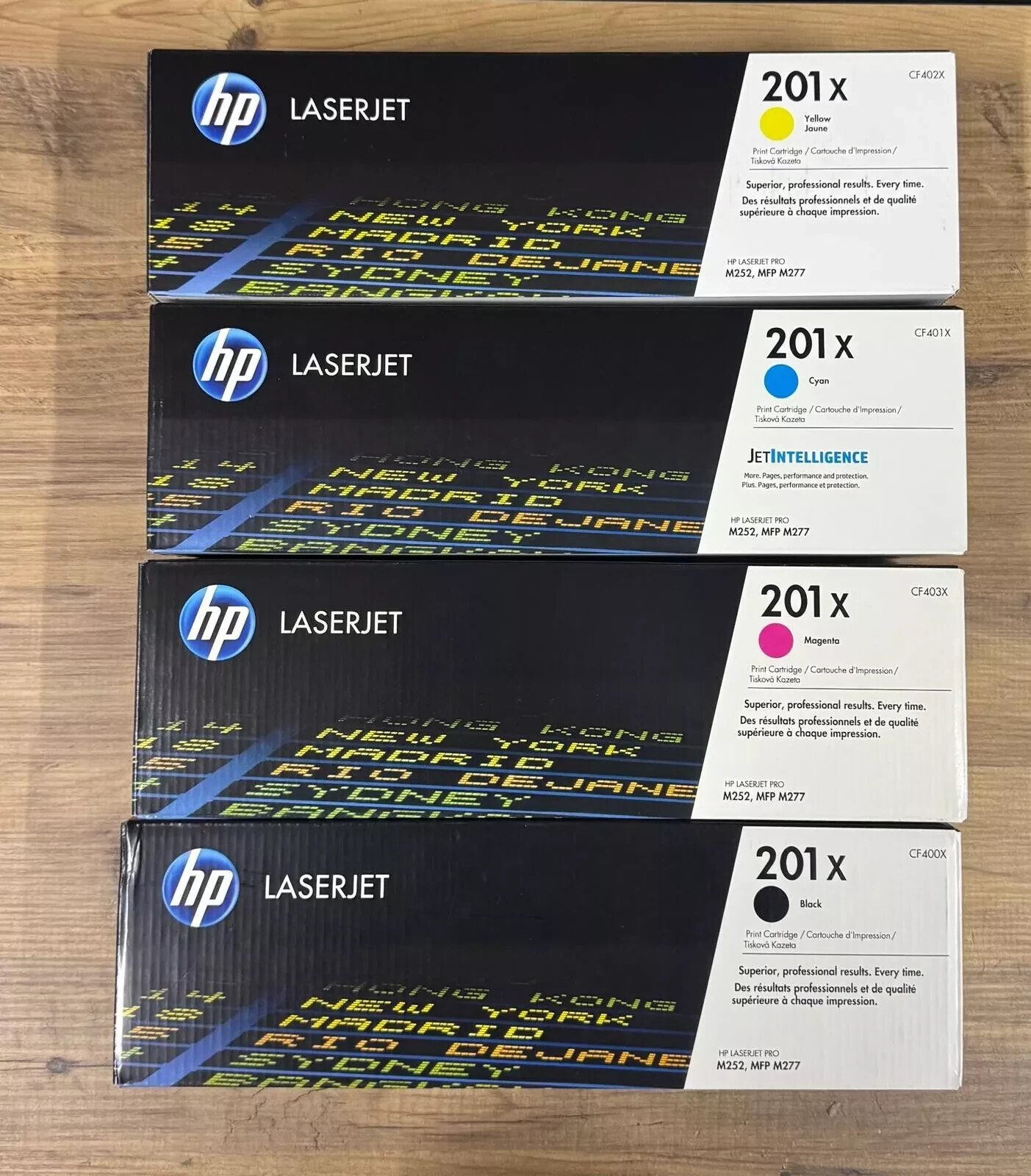 HP 201X Black, Cyan, Magenta, Yellow High-yield Toner Cartridges (4-pack)