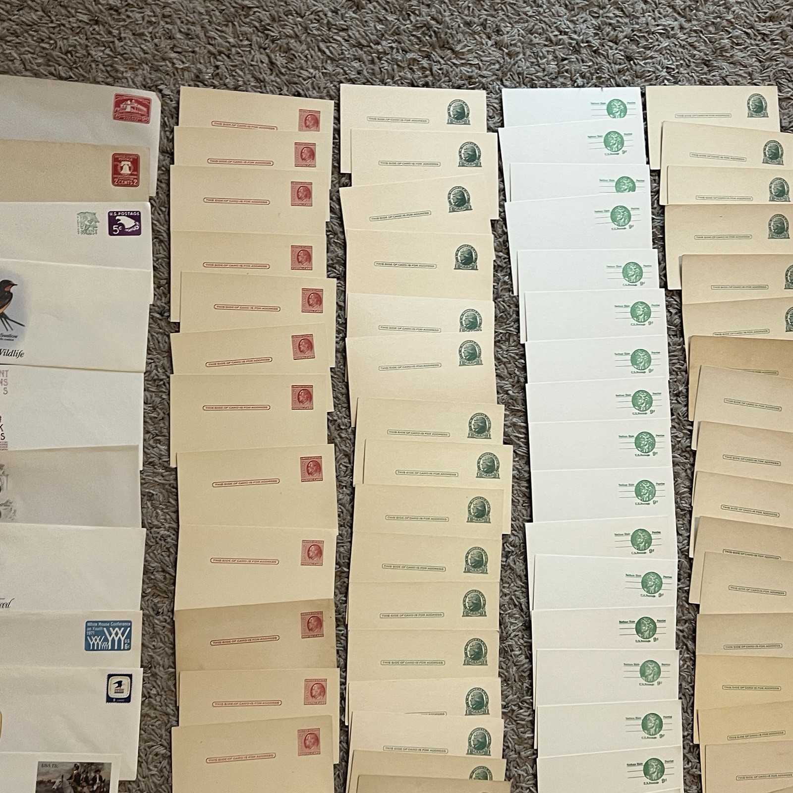 INVESTOR RESELLER BOX LOT OF OVER 200 UNUSED EARLY US POSTAL CARDS AND COVERS