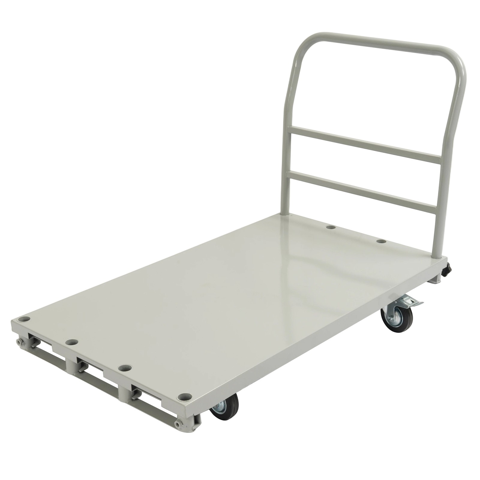 2200 lb 2- in-1 Drywall Sheet Cart, Lumber Platform Truck Dolly Cart W/4 Casters