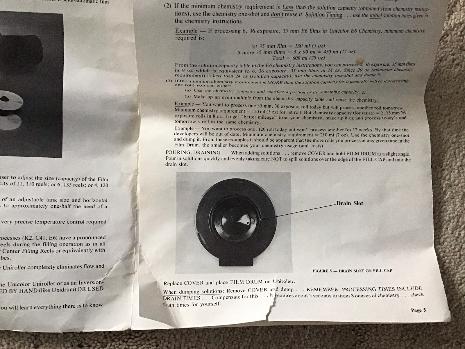 UNICOLOR Film Drum II Film Processor with Instruction/Info Sheet in Original Box