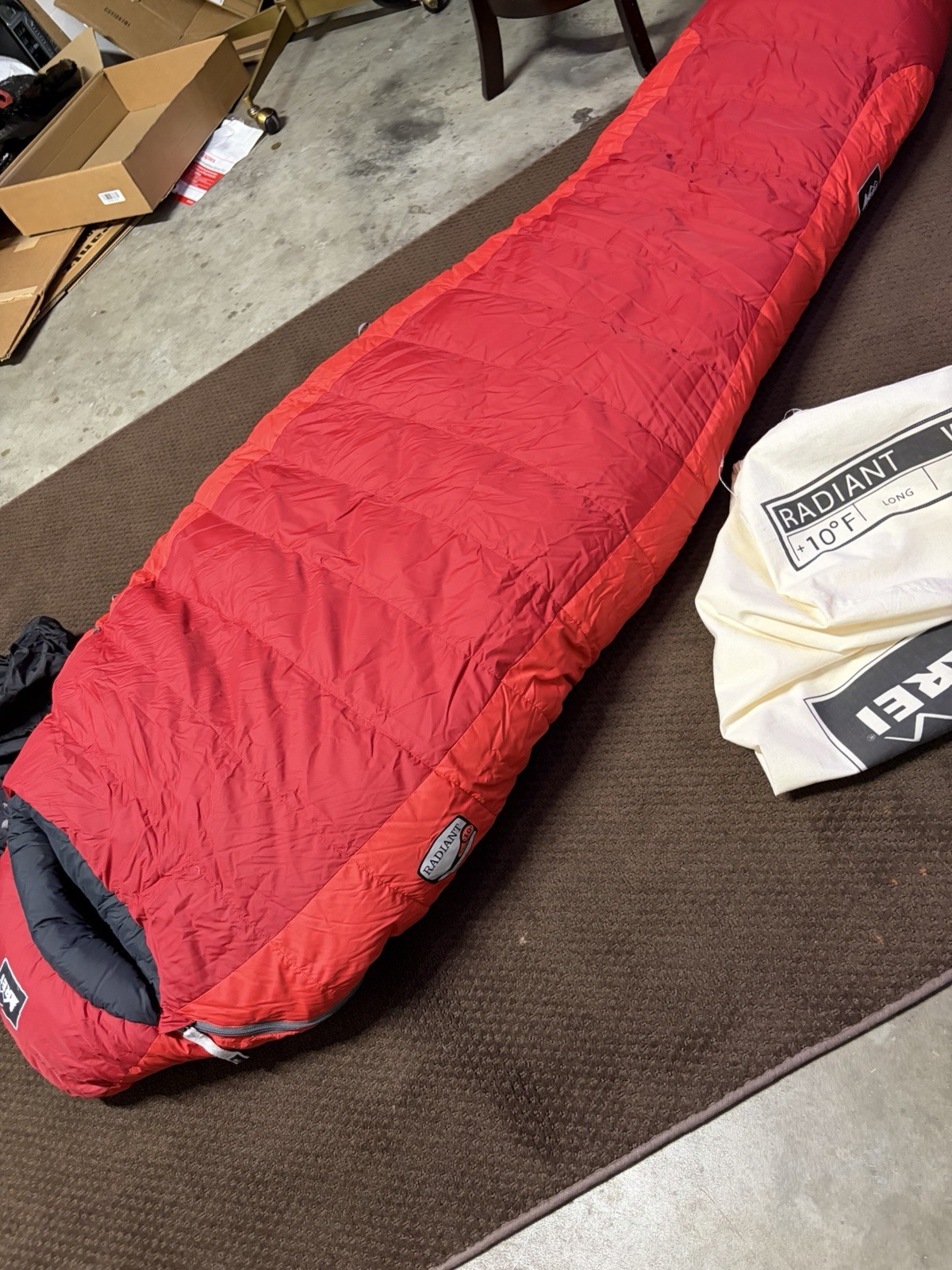Women’s REI Radiant +10 Down Sleeping Bag Pre-owned Free Shipping