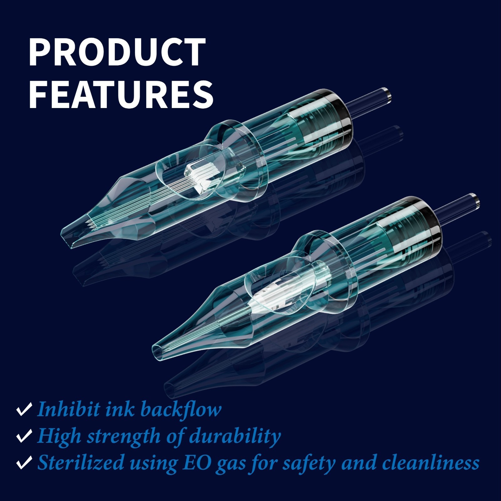 20-50Pcs Mixed Professional Sterile Tattoo Needle Cartridges Size RL RM RS M1