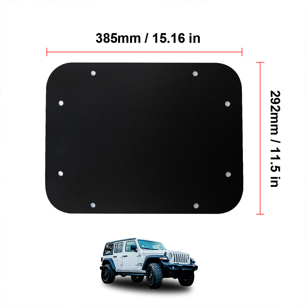 1 Set Spare Tire Carrier Delete Plate w/ Bolts Fits Jeep Wrangler JK 2007-2018