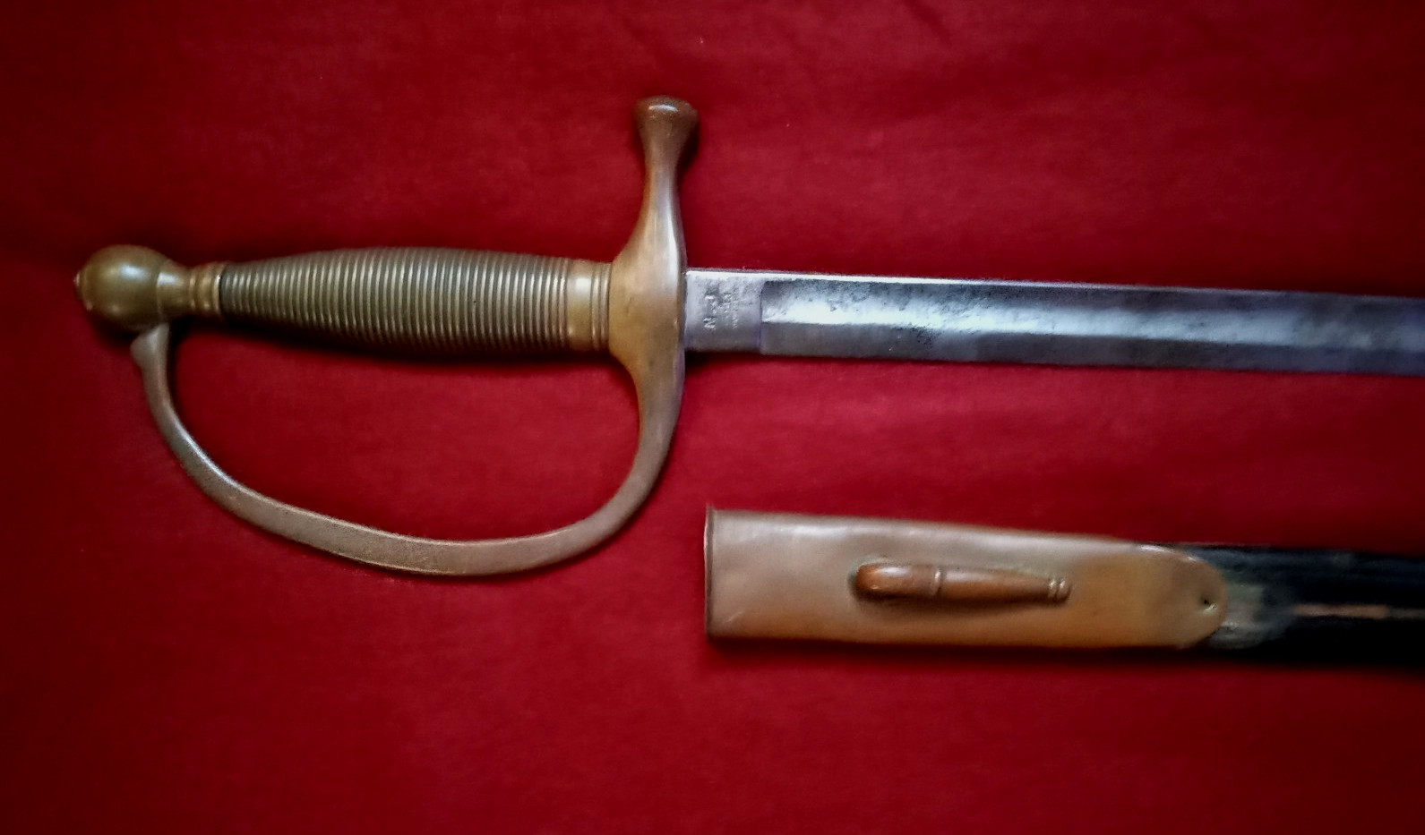ORIGINAL HORSTMANN CIVIL WAR MUSICIAN NCO SWORD WITH SCABBARD EMERSON BLADE