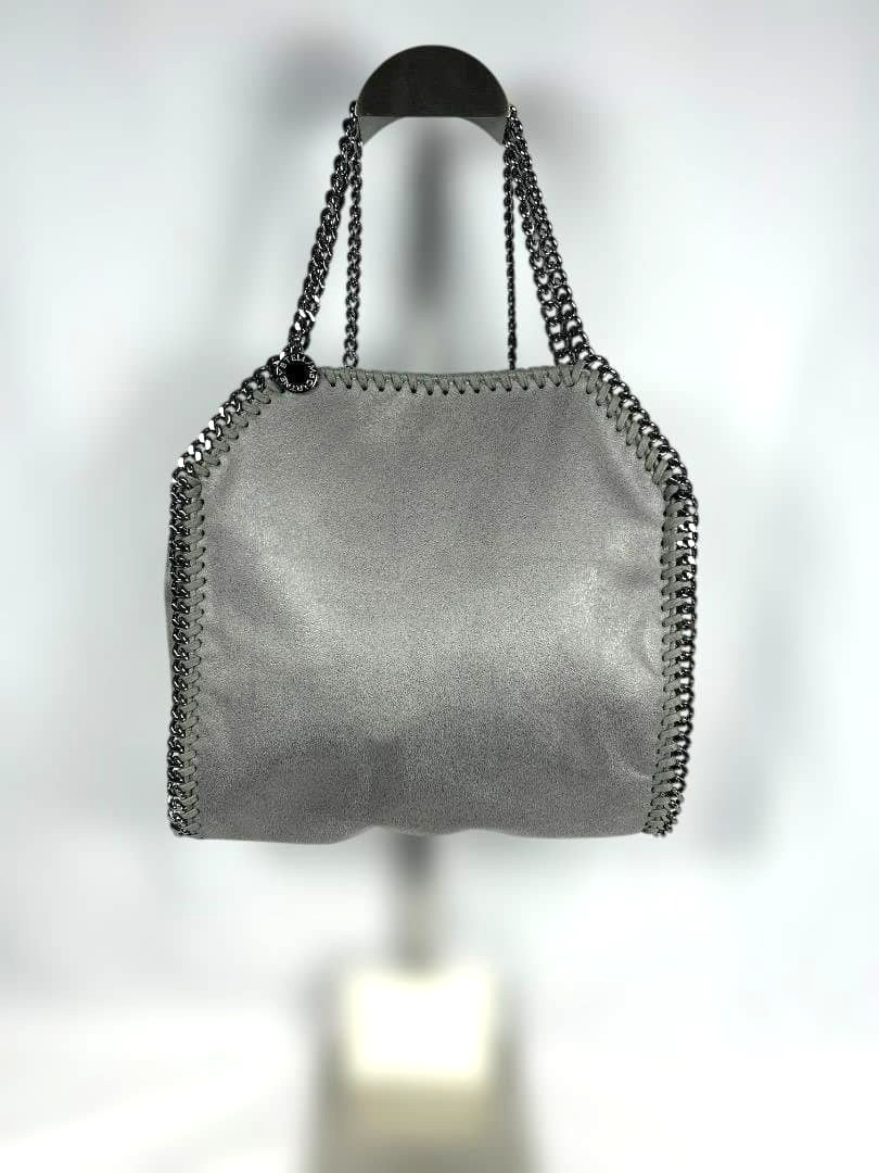 Stella McCartney Falabella Mini Gray Silver Women Tote Bag Shoulder Bag 129404