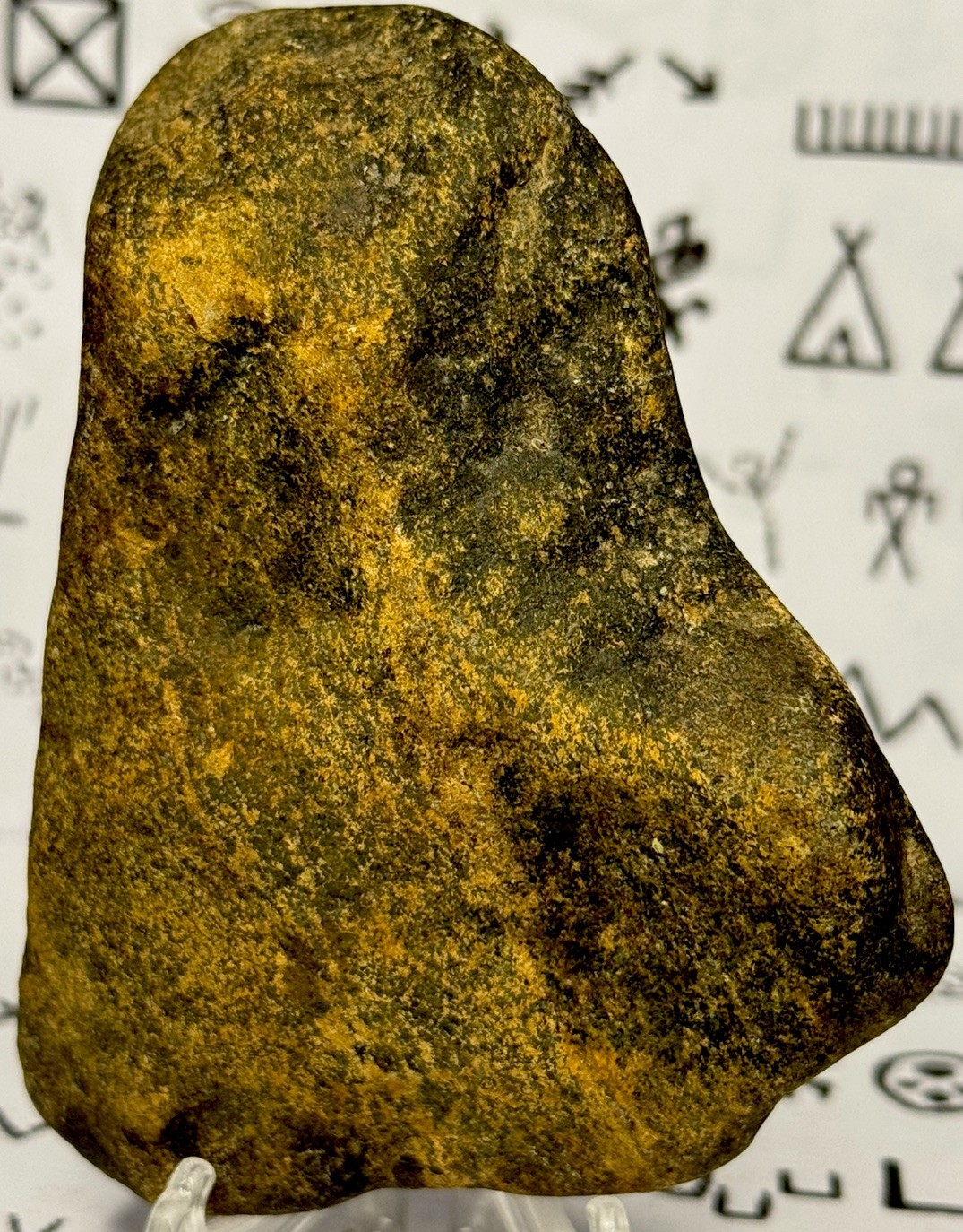 Native American Indian Authentic Artifact Stone Carved Effigy, 13.3 oz • VA