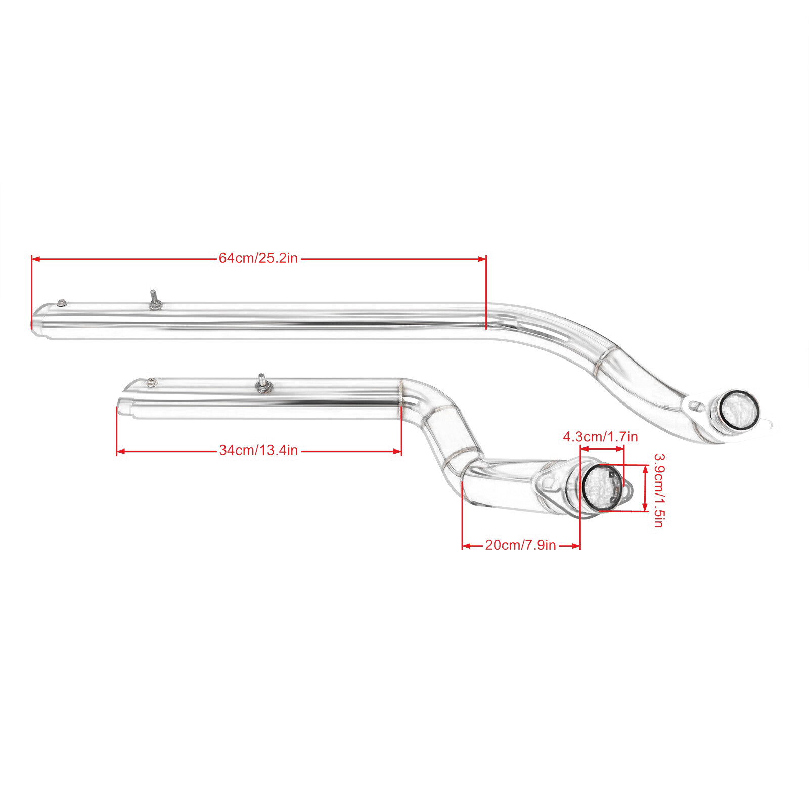 Shortshots Staggered Exhaust Pipe Kit Black For Honda Shadow 750 VT 750 VT400