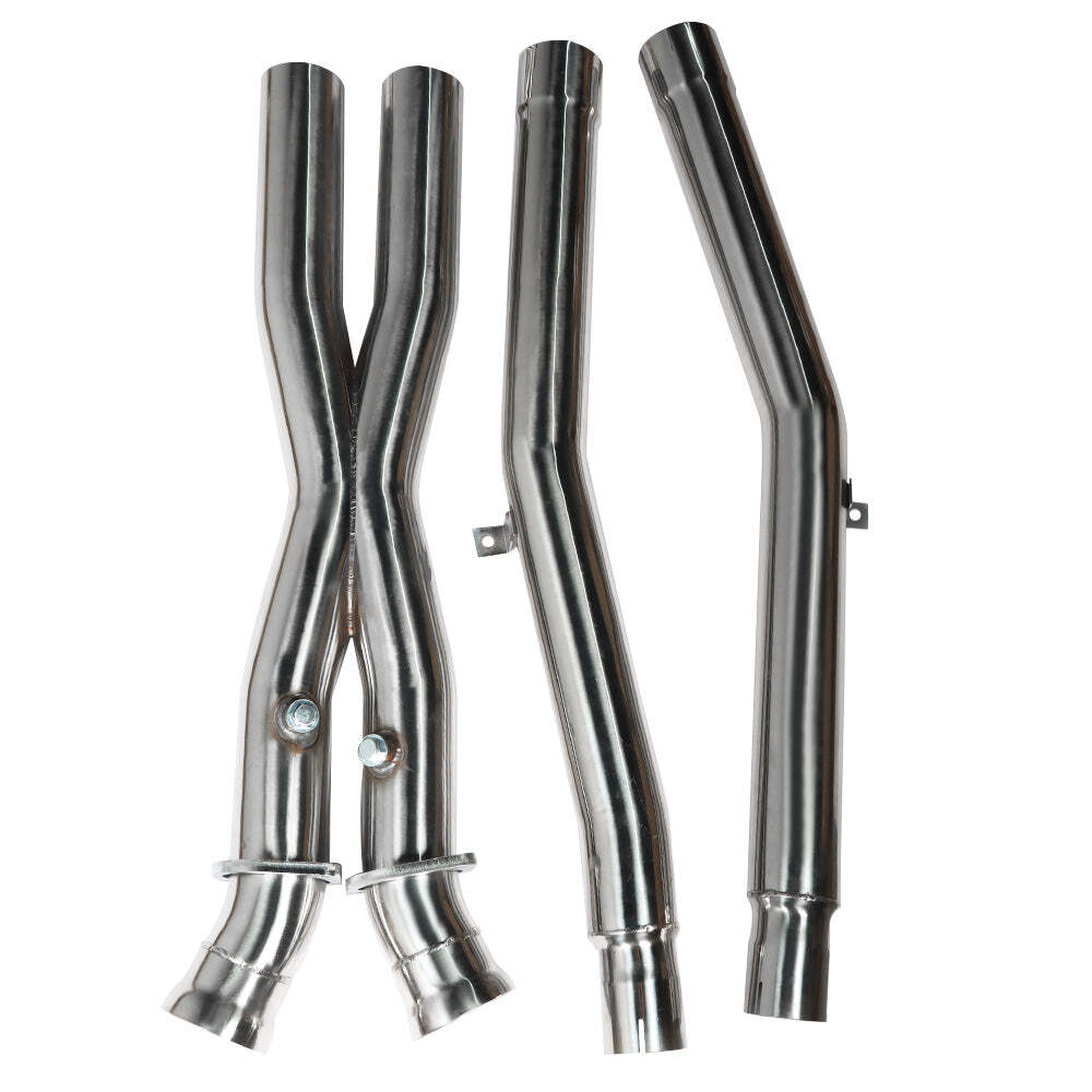 Stainless Exhaust Headers & X Pipe Kit For Chevy Corvette C6 LS2 LS3 2005-2013