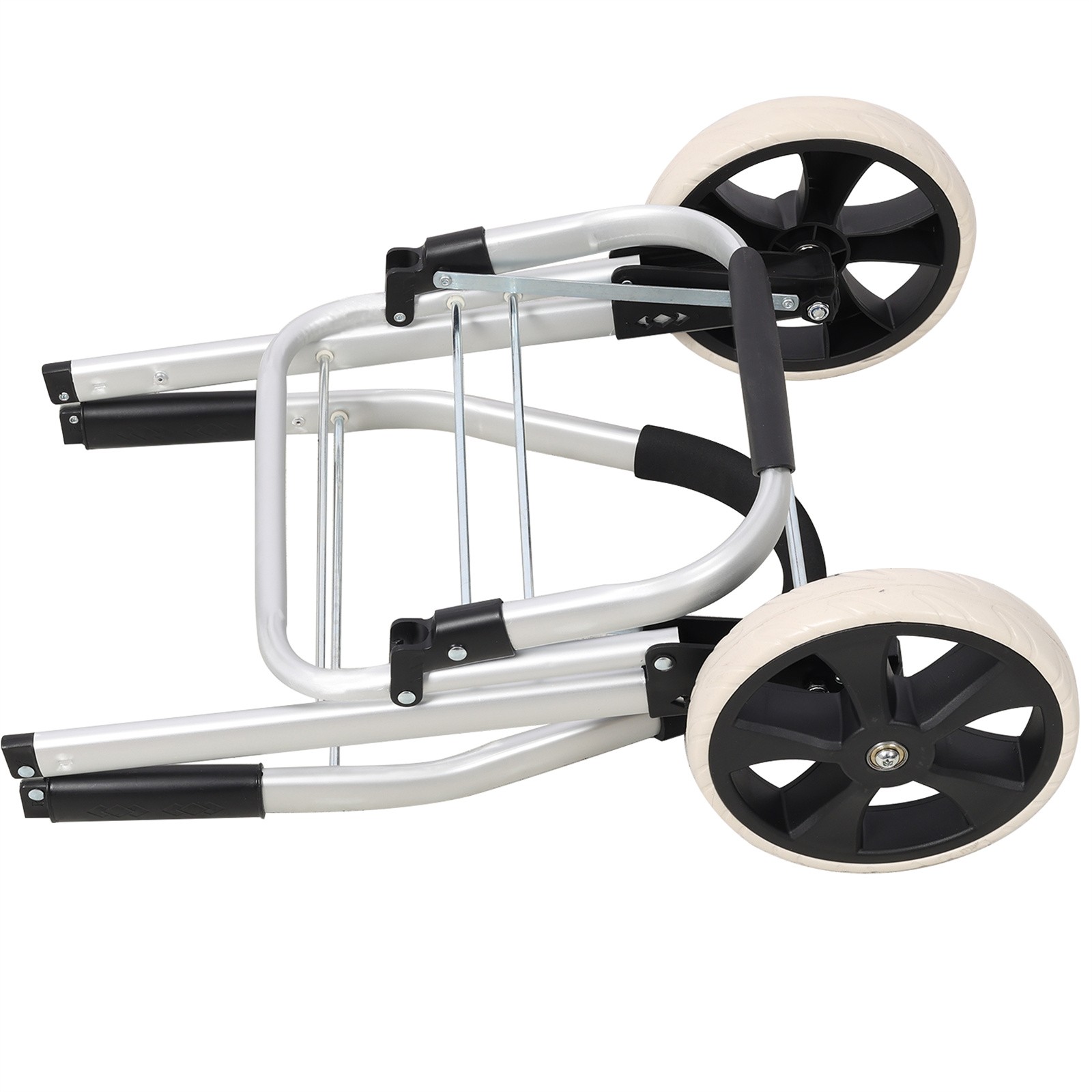 Trolley Dolly Foldable Shopping Cart for Groceries with Wheels and Removable Bag