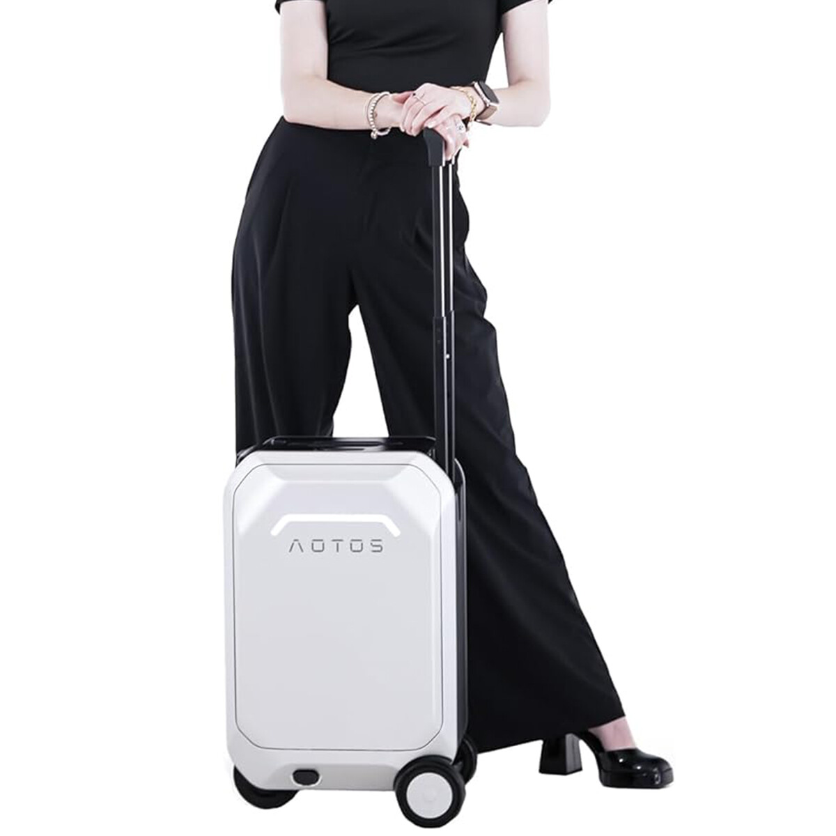 AOTOS 20" SMART RIDEABLE SUITCASES 31L ELECTRIC LUGGAGE SCOOTER FOR TRAVEL