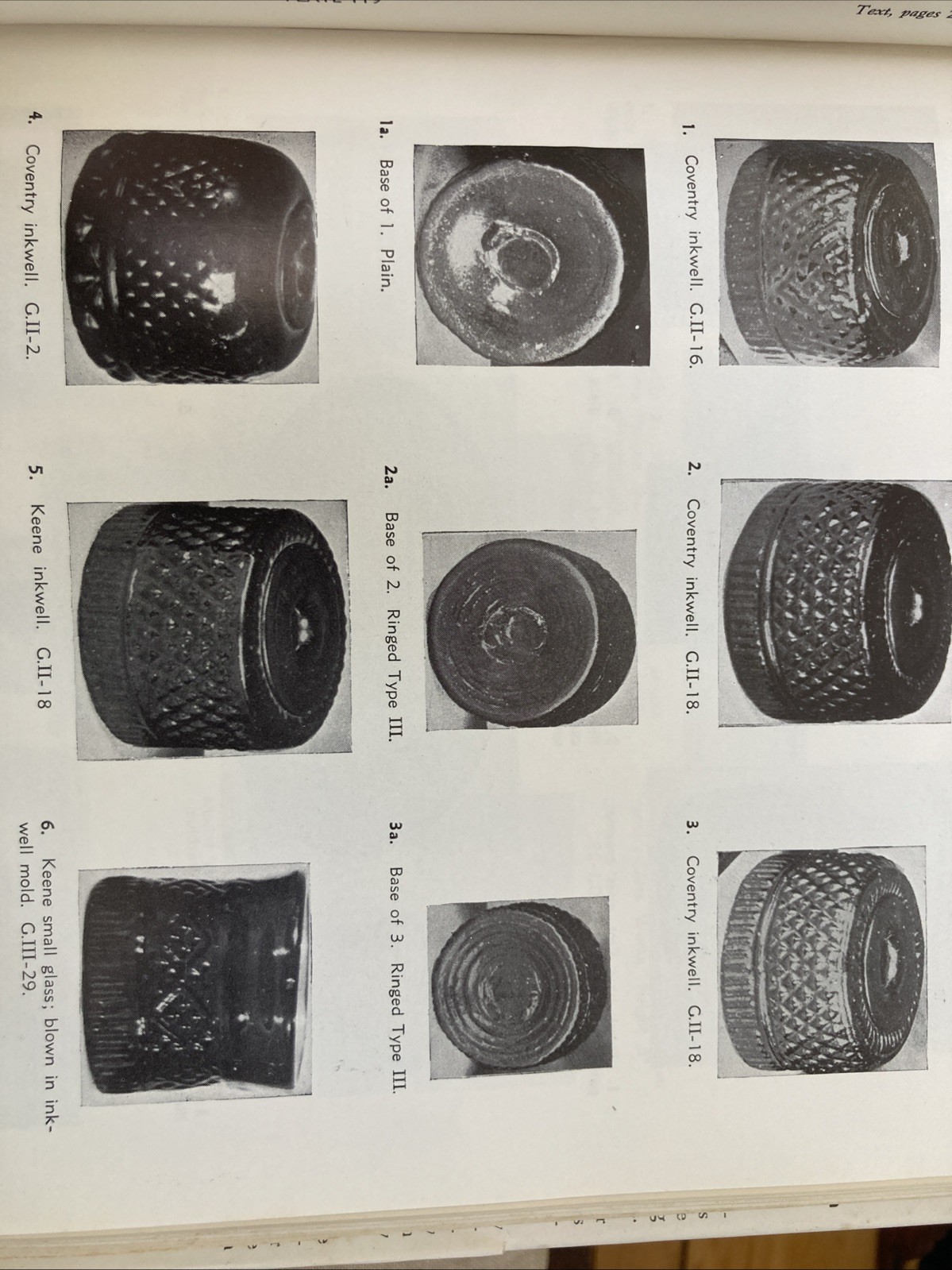 OPEN PONTIL 3 MOLD KEENE DIAMOND GEOMETRIC INKWELL olive green