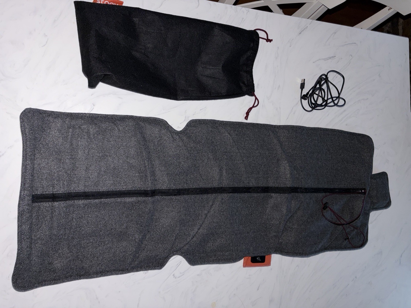 Stoov Big Hug cordless heated seat back pad Infrared technology Gray Warm