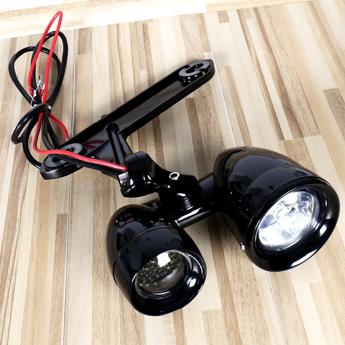 LED Black Fairing Mounted Driving Lights&Turn Signals For Harley FLHT 2014-2023