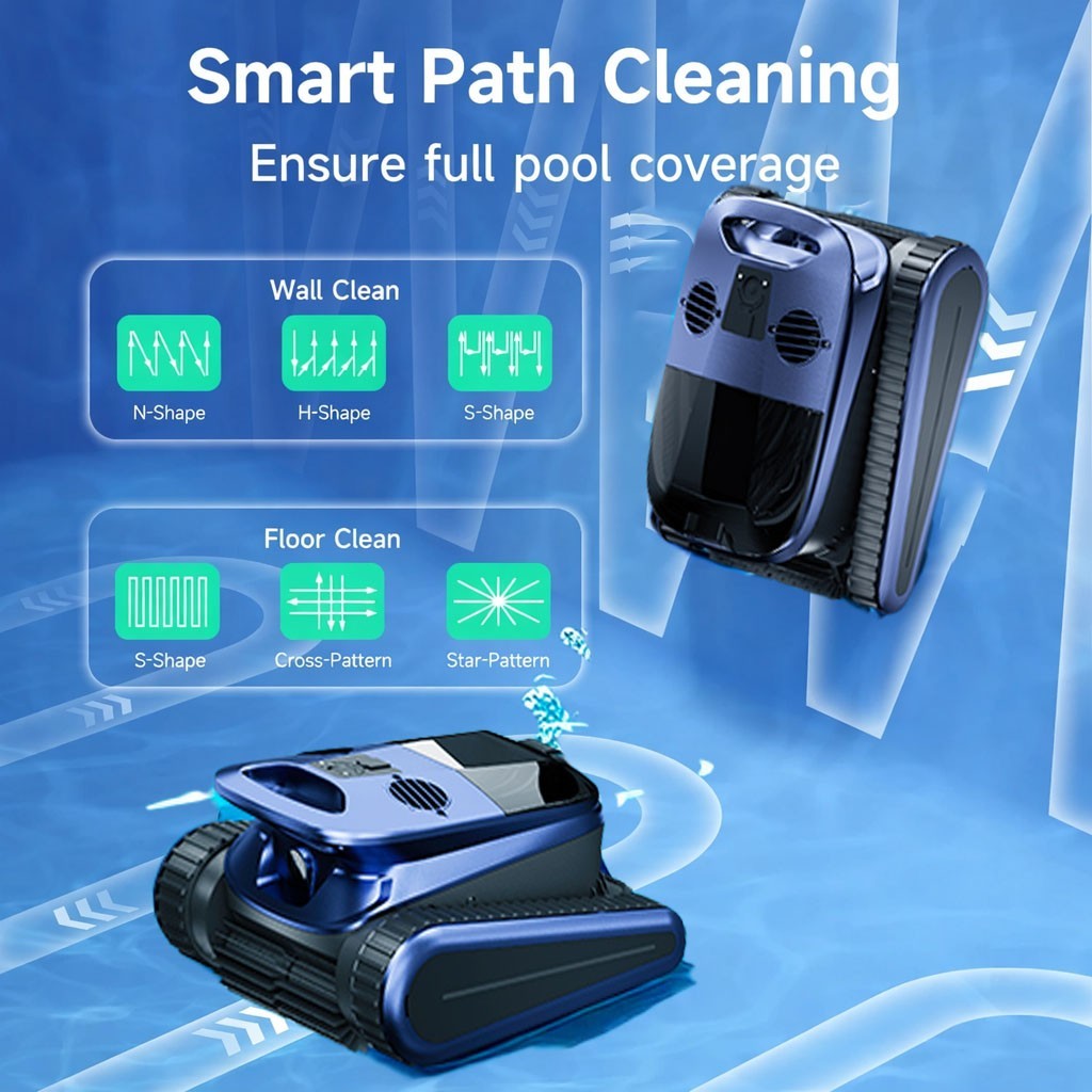 SAT 40 Cordless Pool Cleaner Robot for Inground Pools with AI Camera Pool Vacumm