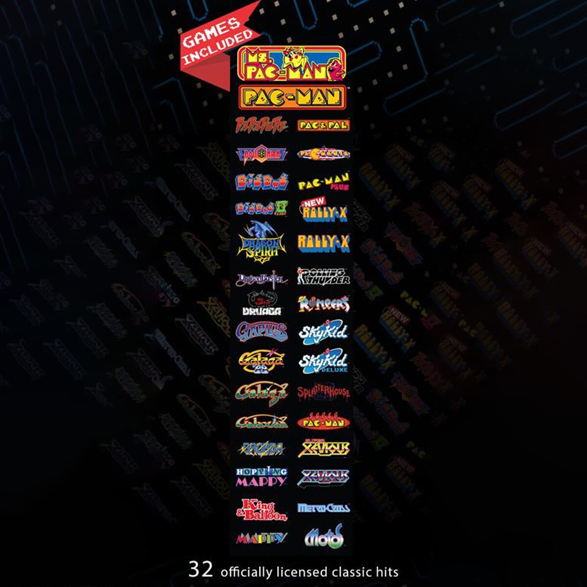 Pac Man Pixel Bash Arcade Style Cocktail Table Game Black