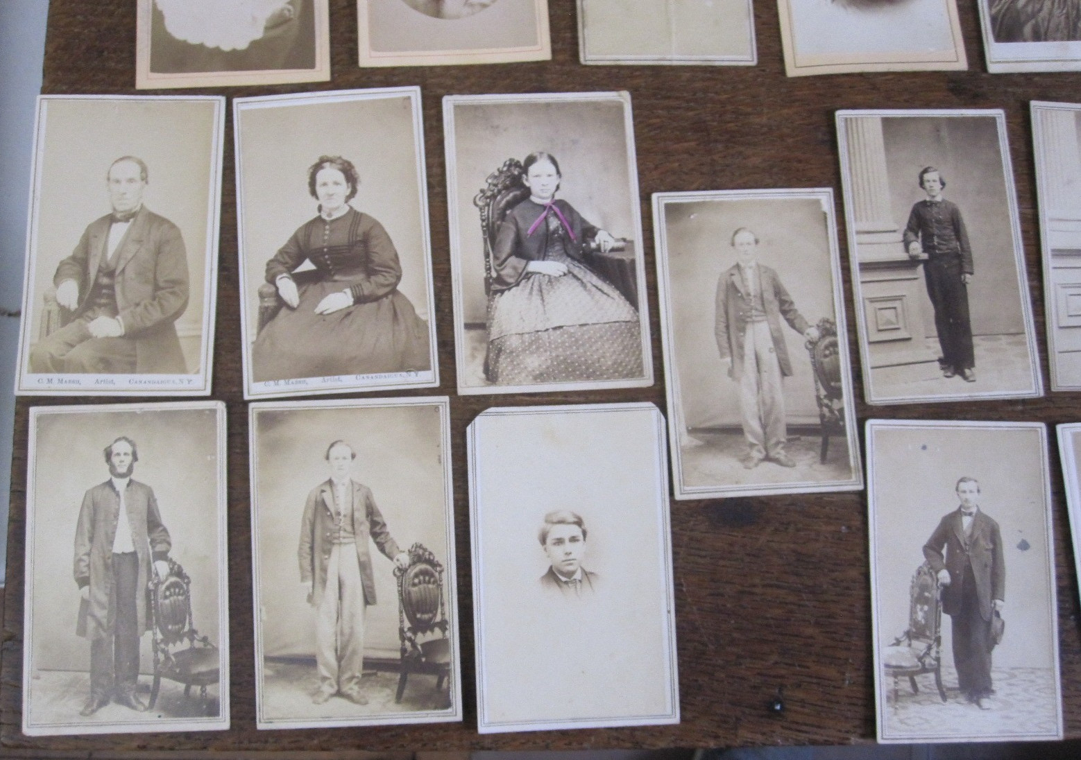 1870's & Later - 25+ CDV's Misc. Lot of New York Photographers & 1 Tintype