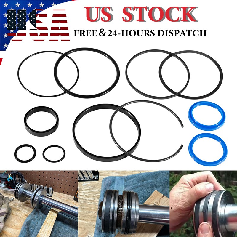 Hydraulic Log Splitter Cylinder Rebuild Seal Kit for 4.0"Bore x1.75"Rod Cylinder