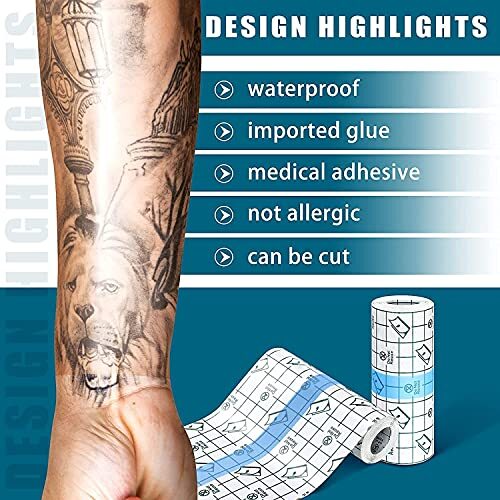 6"x1 yard Tattoo Aftercare Bandage Second Skin Waterproof Bandage Skin Wrap