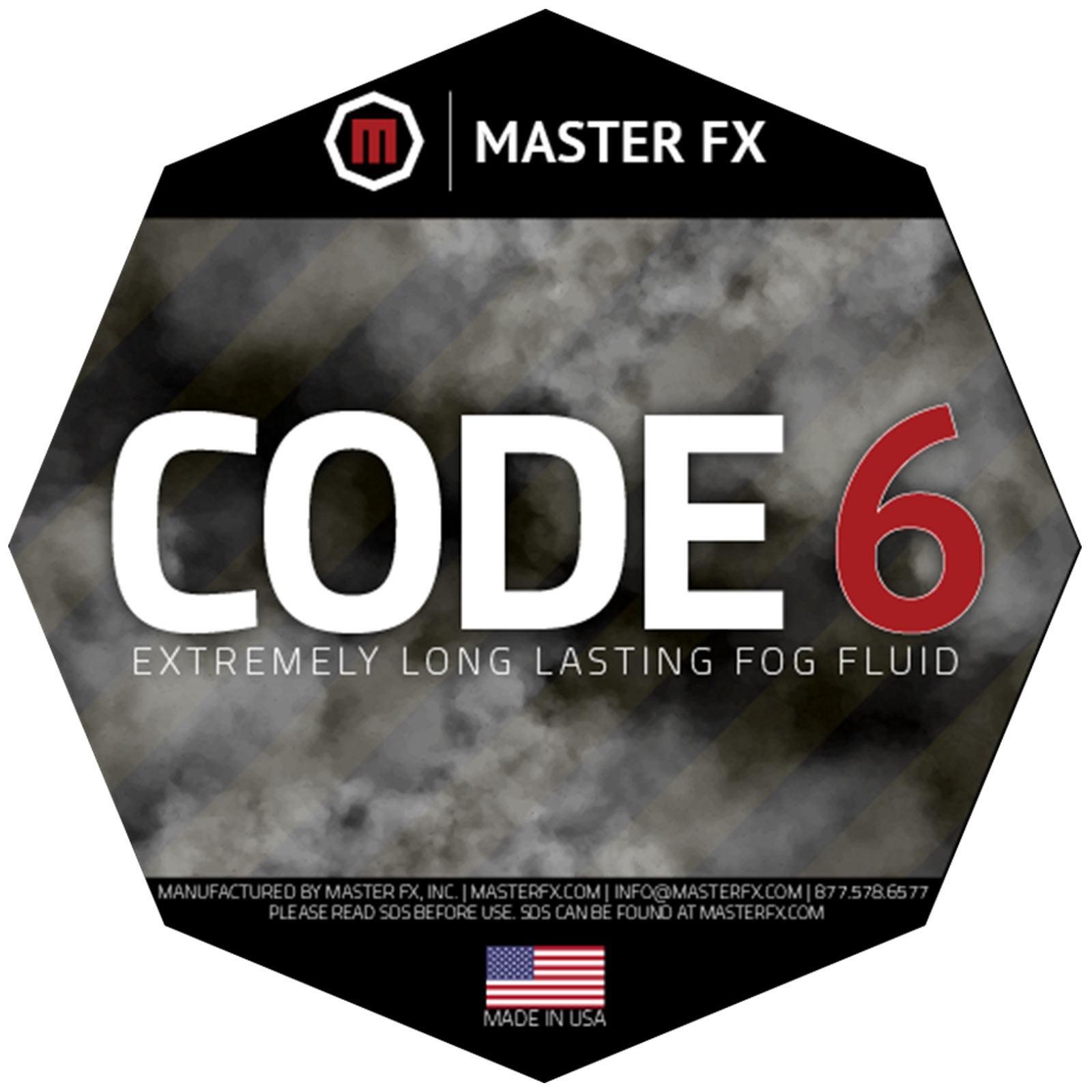 Master FX Code 6 Long Lasting Halloween Fog/Smoke Machine Fluid Juice Gallon