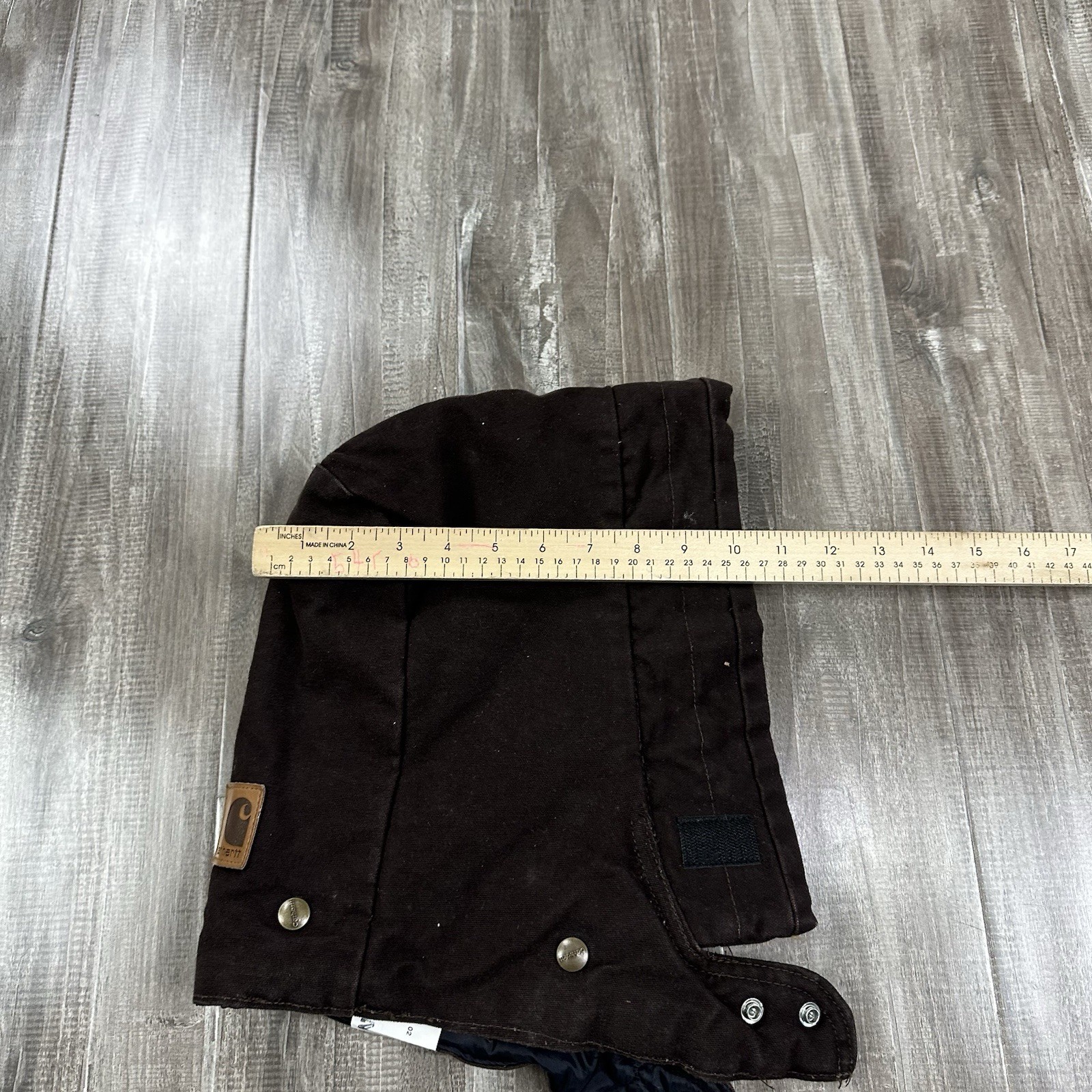 Carhartt Men's Snap On Hood Arctic-Quilt Lined A148 DKB Dark Brown