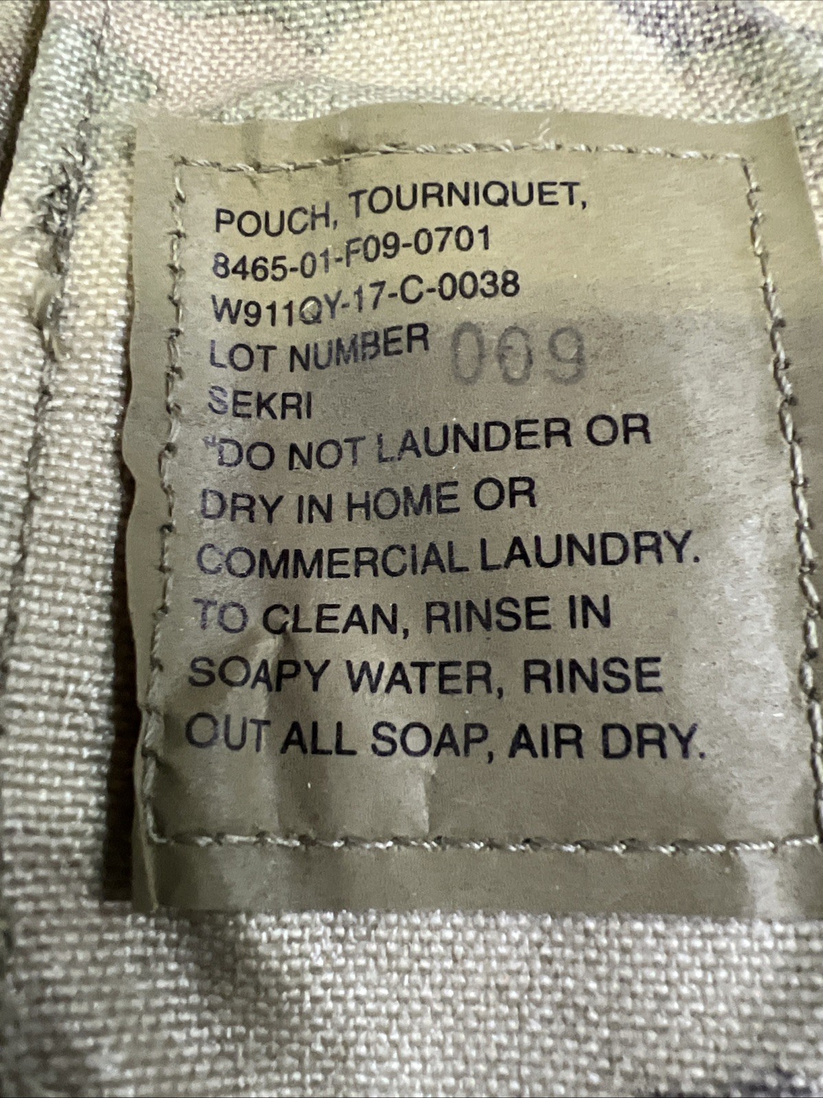 US Army Tourniquet Pouch Carrier Molle II OCP Multicam IFAK Bandage SEKRI