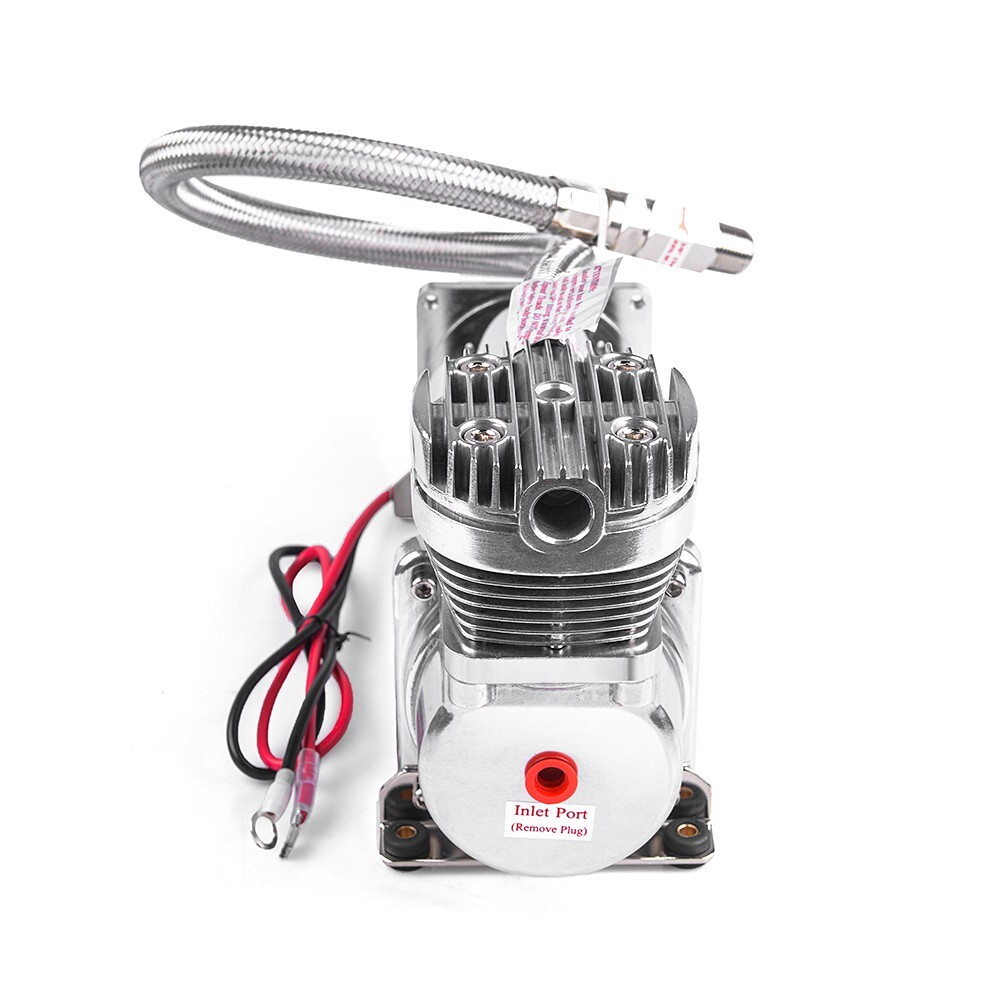 Air Suspension Compressor 3/8 NPT 200 PSI Heavy Duty Air Train Horn 12V