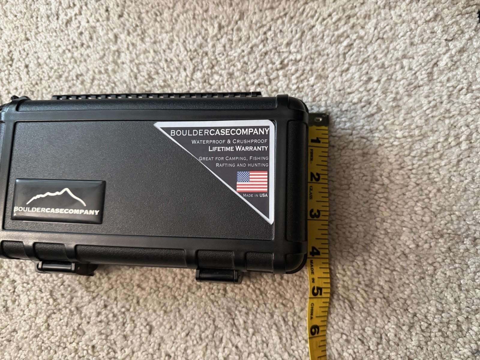 NWOB Black Bouldercase Company Waterproof Box 9 x 4 x 2 Inches