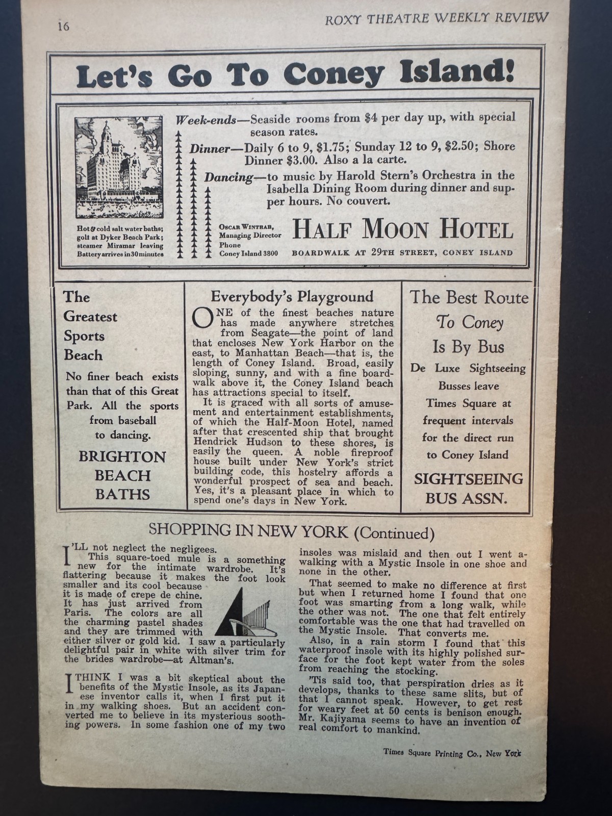 Vintage Broadway Theater Programs 1920s Art Deco Roxy, Jolsons, Majestic