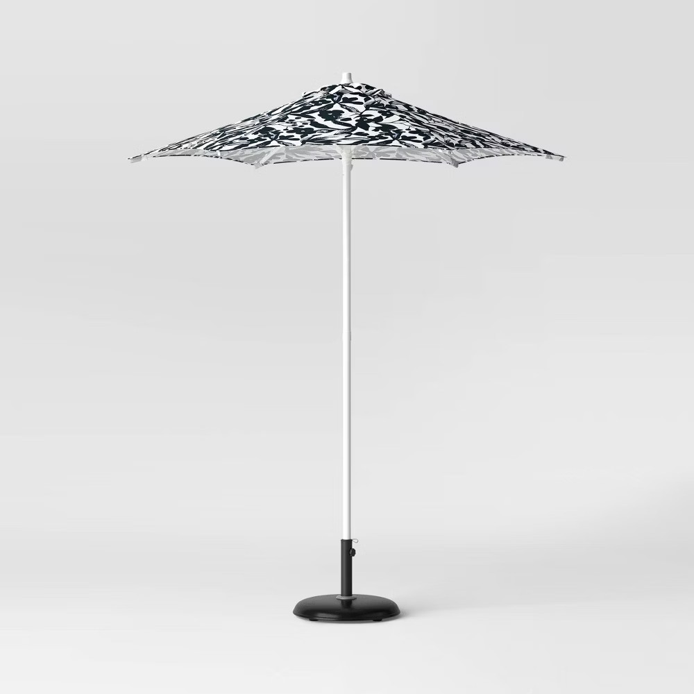 33lbs Recycled Round Outdoor Patio Market Umbrella Bases Black - Threshold