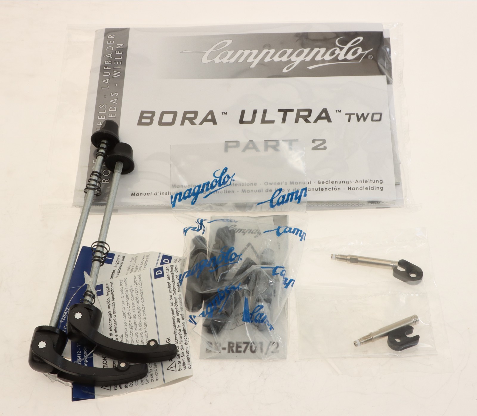 Campagnolo Bora Ultra TWO Carbon TUBULAR Wheelset Campy Freehub RIM QR 2012 NEW