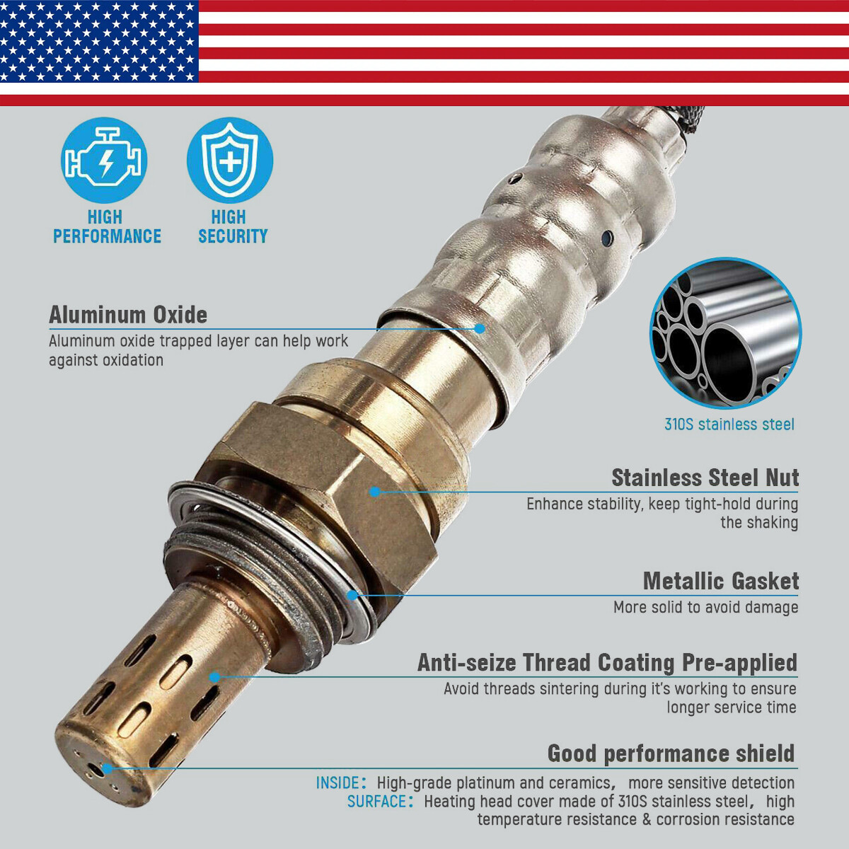 4PCS OEM Upstream & Downstream Oxygen O2 Sensor For Chevy Tahoe GMC Sierra Yukon