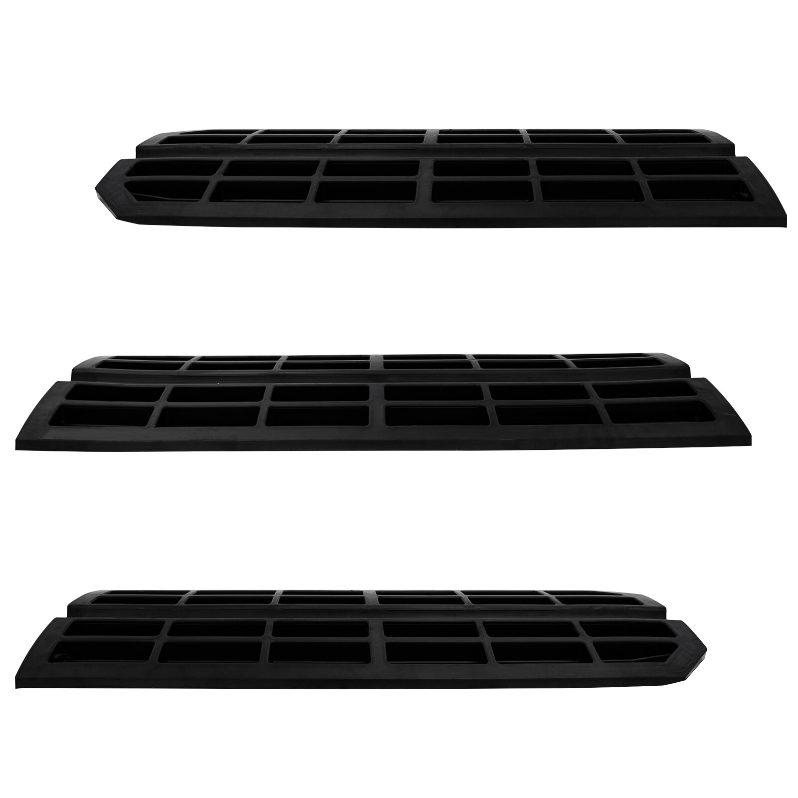 Extendable Curb Ramp for Driveway Garage 3 Pack Rubber Threshold Car Bridge