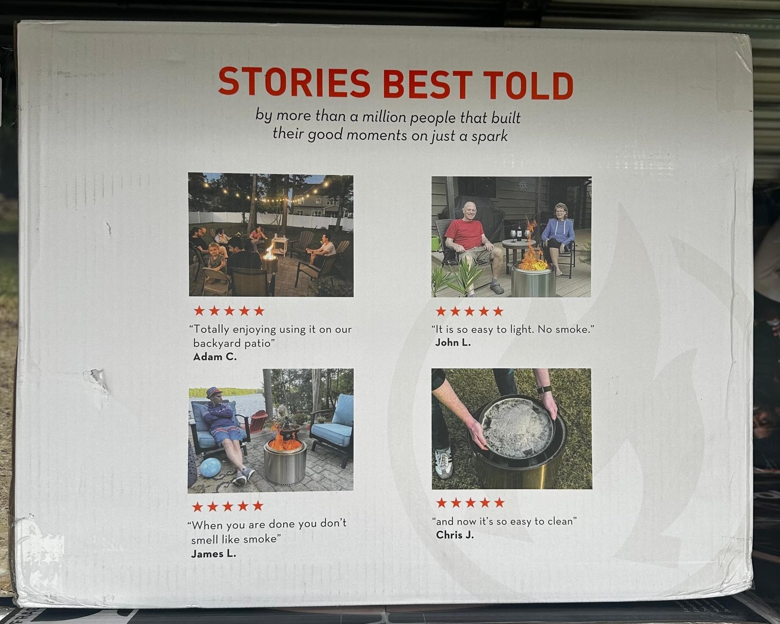 Solo Stove Bonfire 2.0 - 19.5 Inch Smokeless Fire Pit w/ Removable Ash Pan New