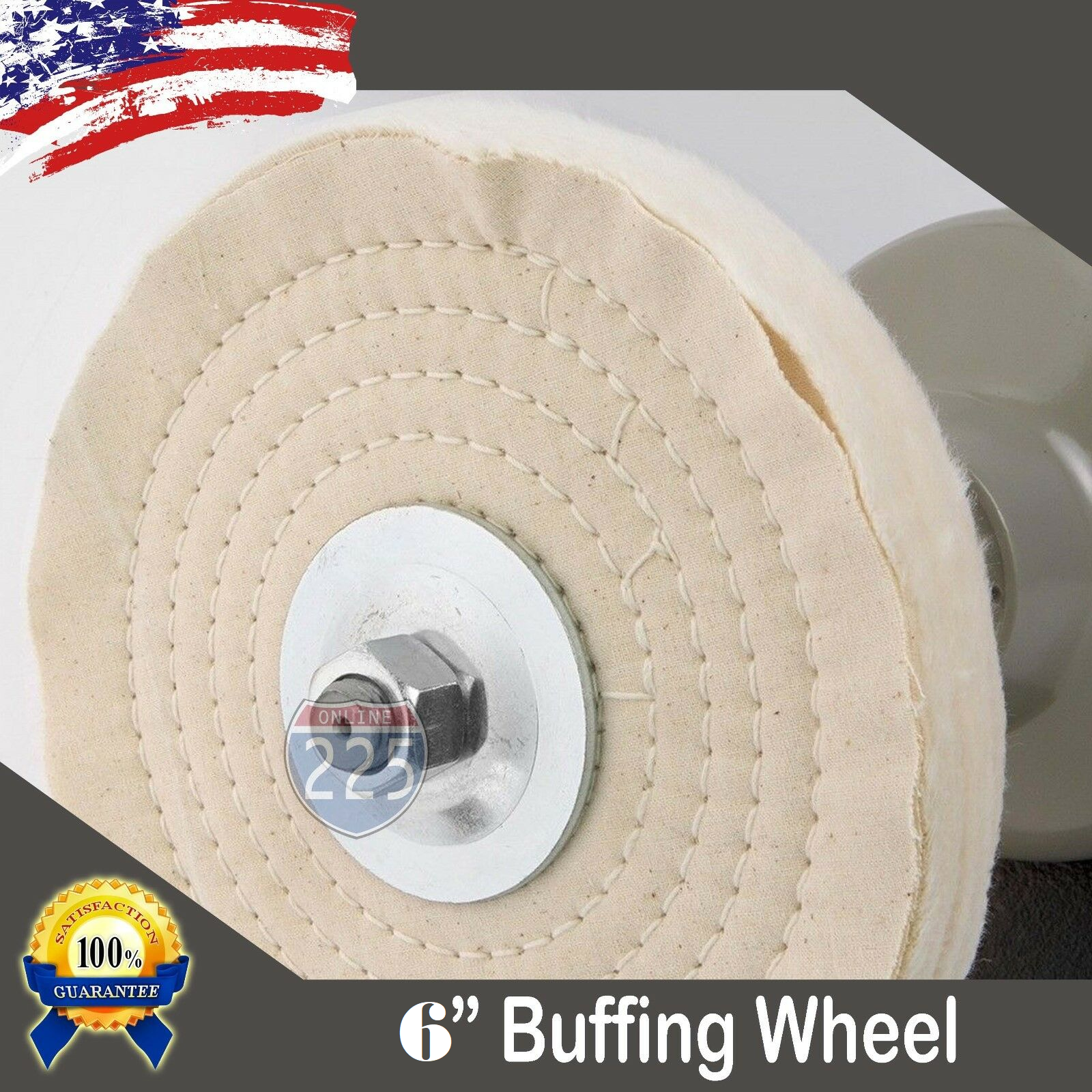 6" Inch Buffing Polishing Wheel 5/8 Arbor Buffer Polish
