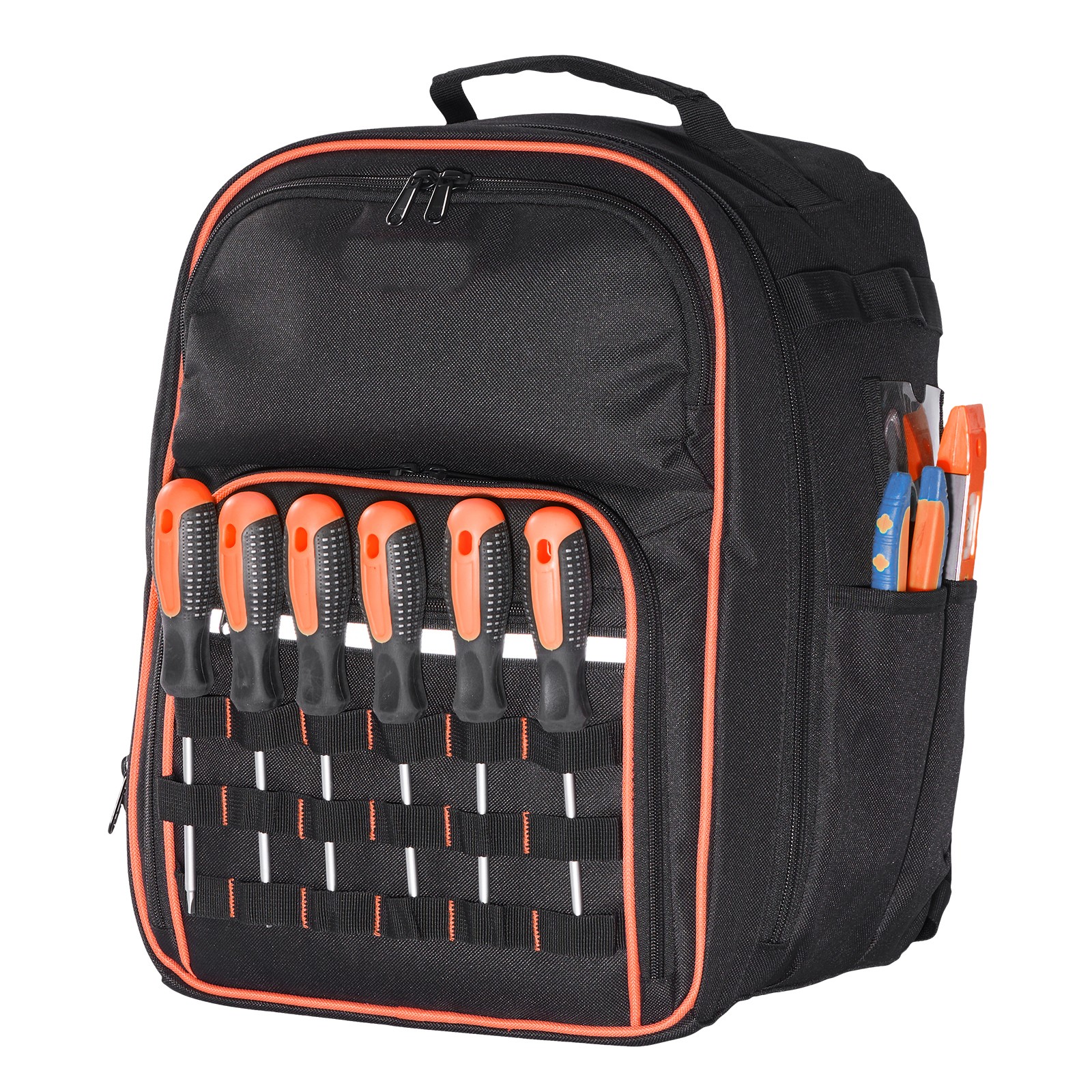 Tool Backpack 49 Pockets Tear-resistant Jobsite Backpack for Electrician