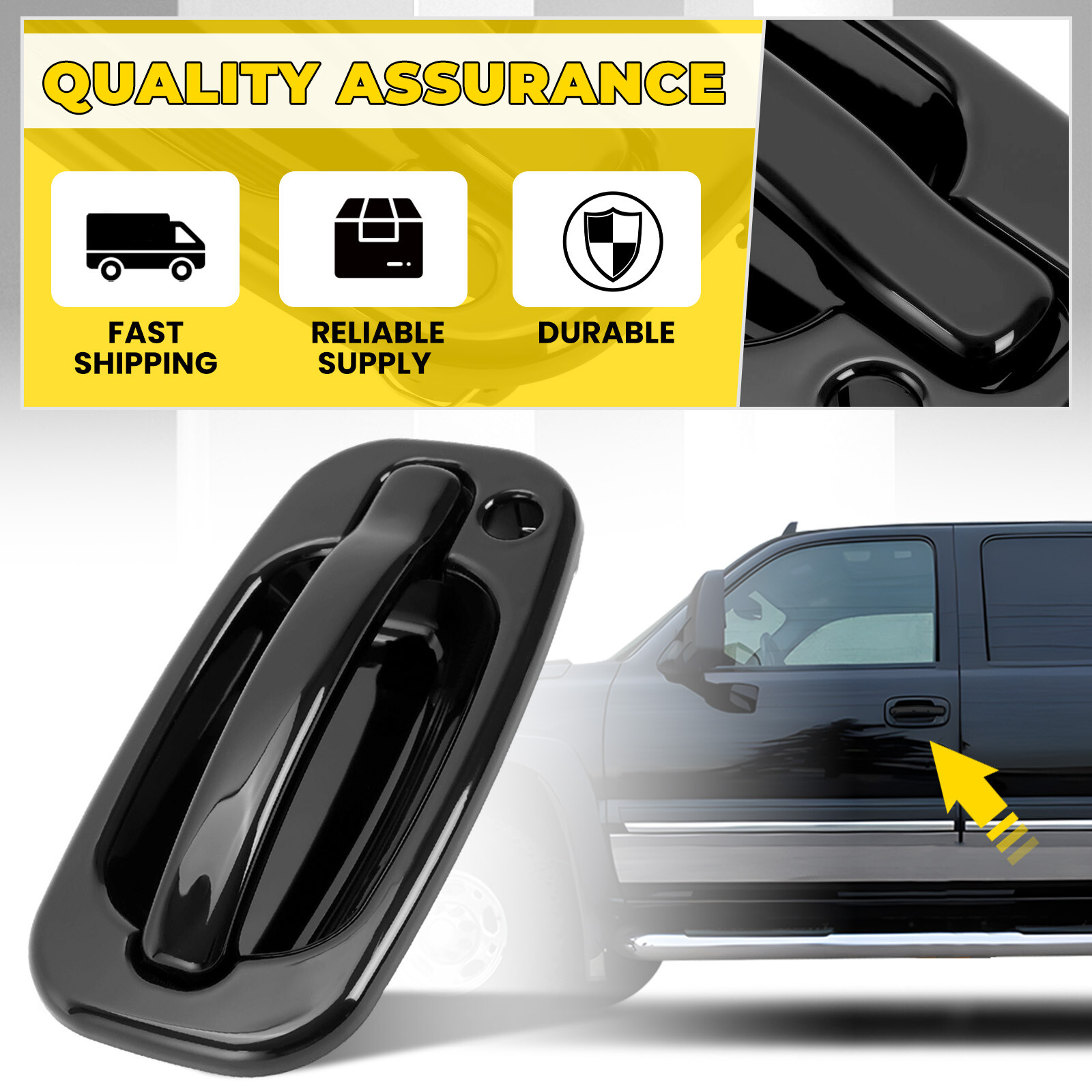 New Front Driver Side Exterior Door Handle For Silverado Sierra 1999-2006