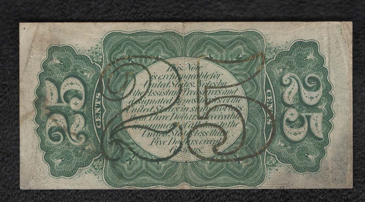 "Third Issue" .25 Cent Fractional Note "VF+"