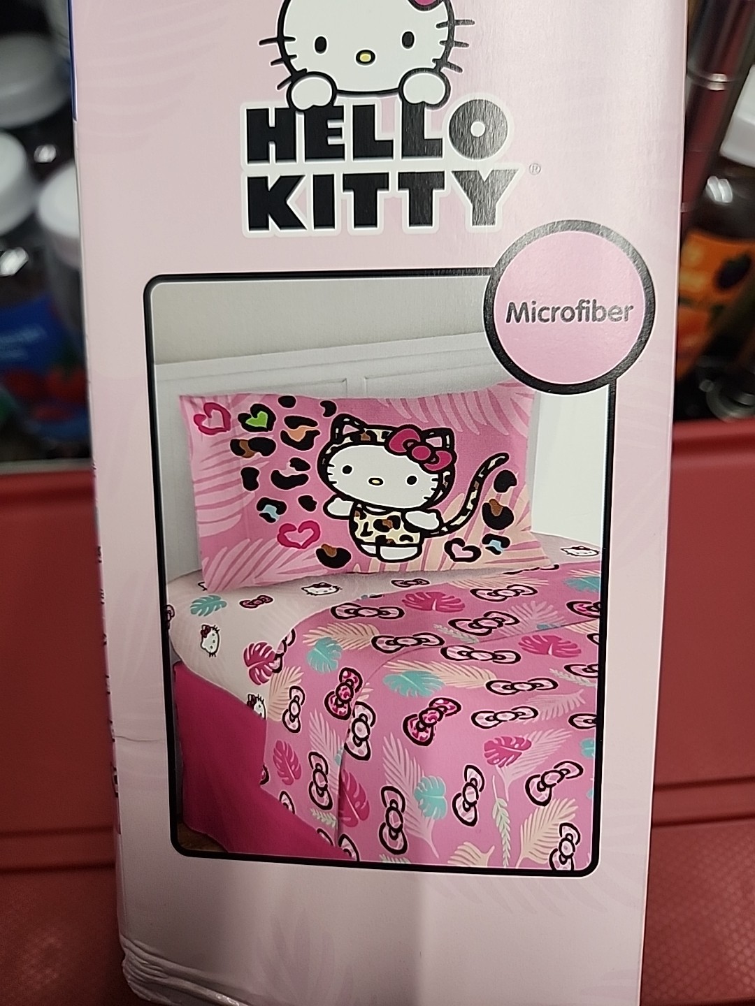 Hello Kitty Wild Jungle 3 Piece TWIN Sheet Set / Microfiber