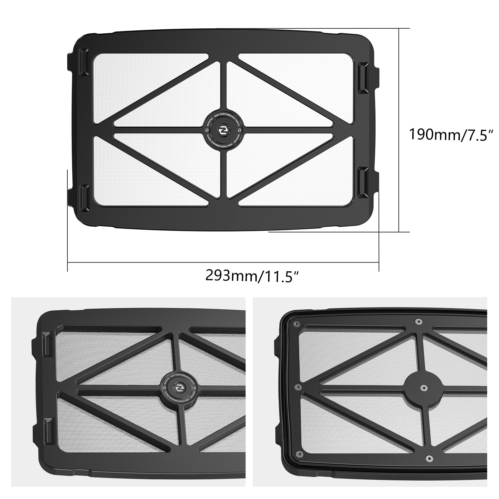 For Honda TRX450R TRX450ER Airbox Lid Cover Cap Guard Aluminum NICECNC 2006-2009