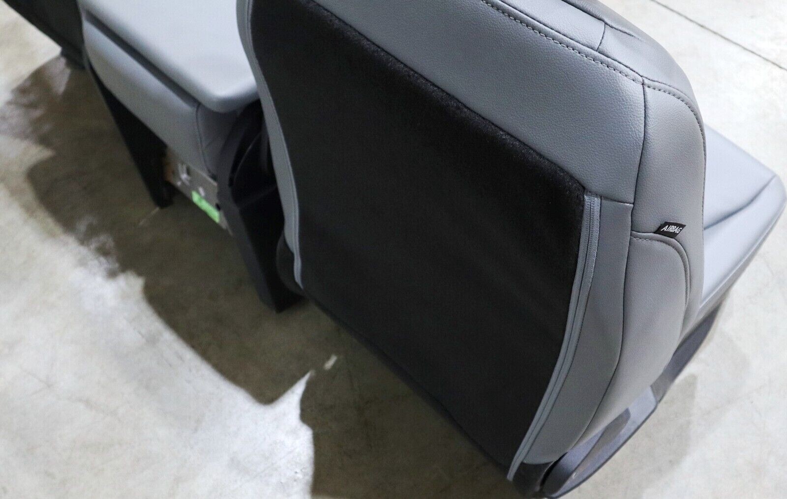 FORD F250 F350 SUPER DUTY FRONT VINYL GRAY BUCKET SEATS NEW GREY SET KIT OEM