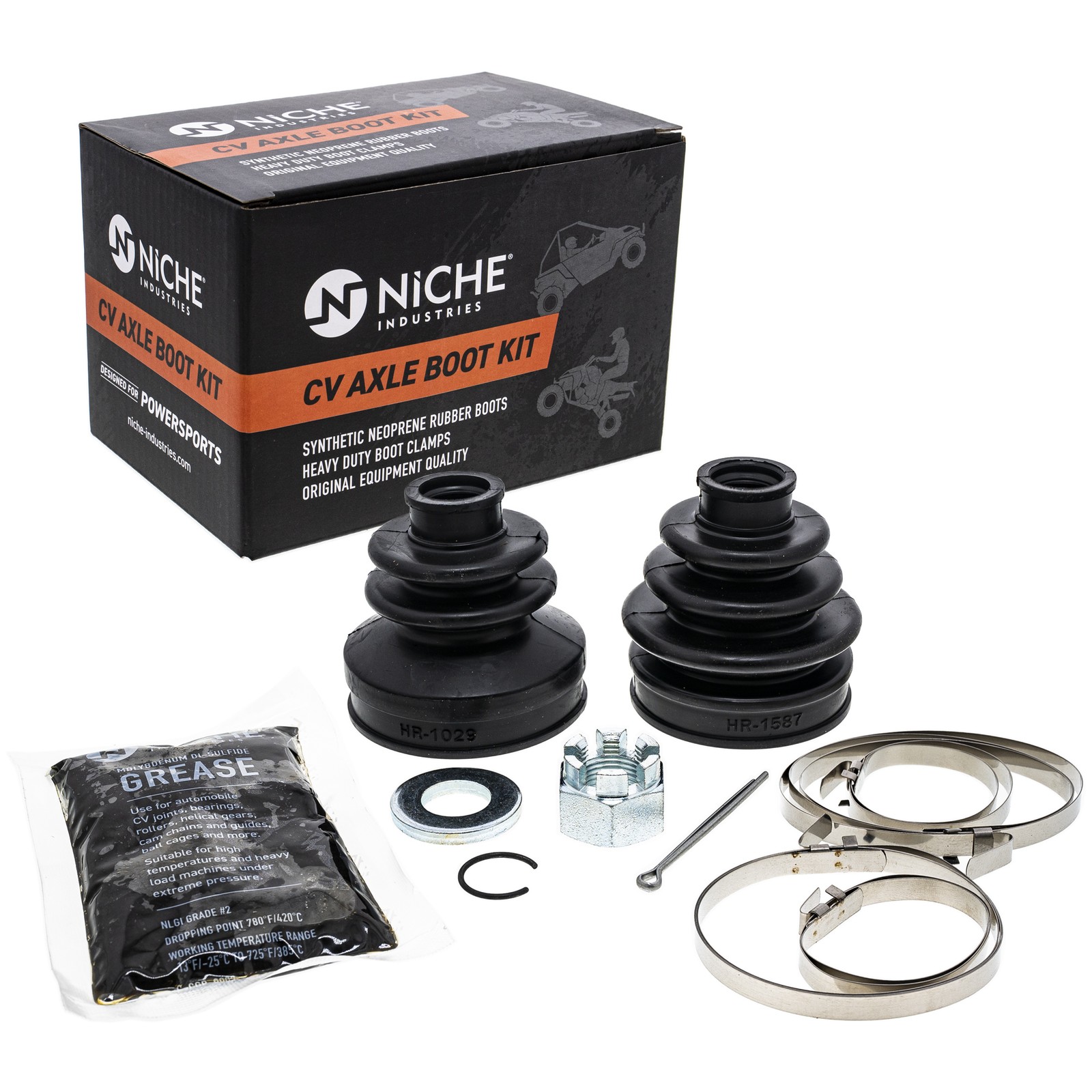 NICHE Front CV Axle Boot Kit for Can-Am 705400126 Outlander 400 Max 400 ATV