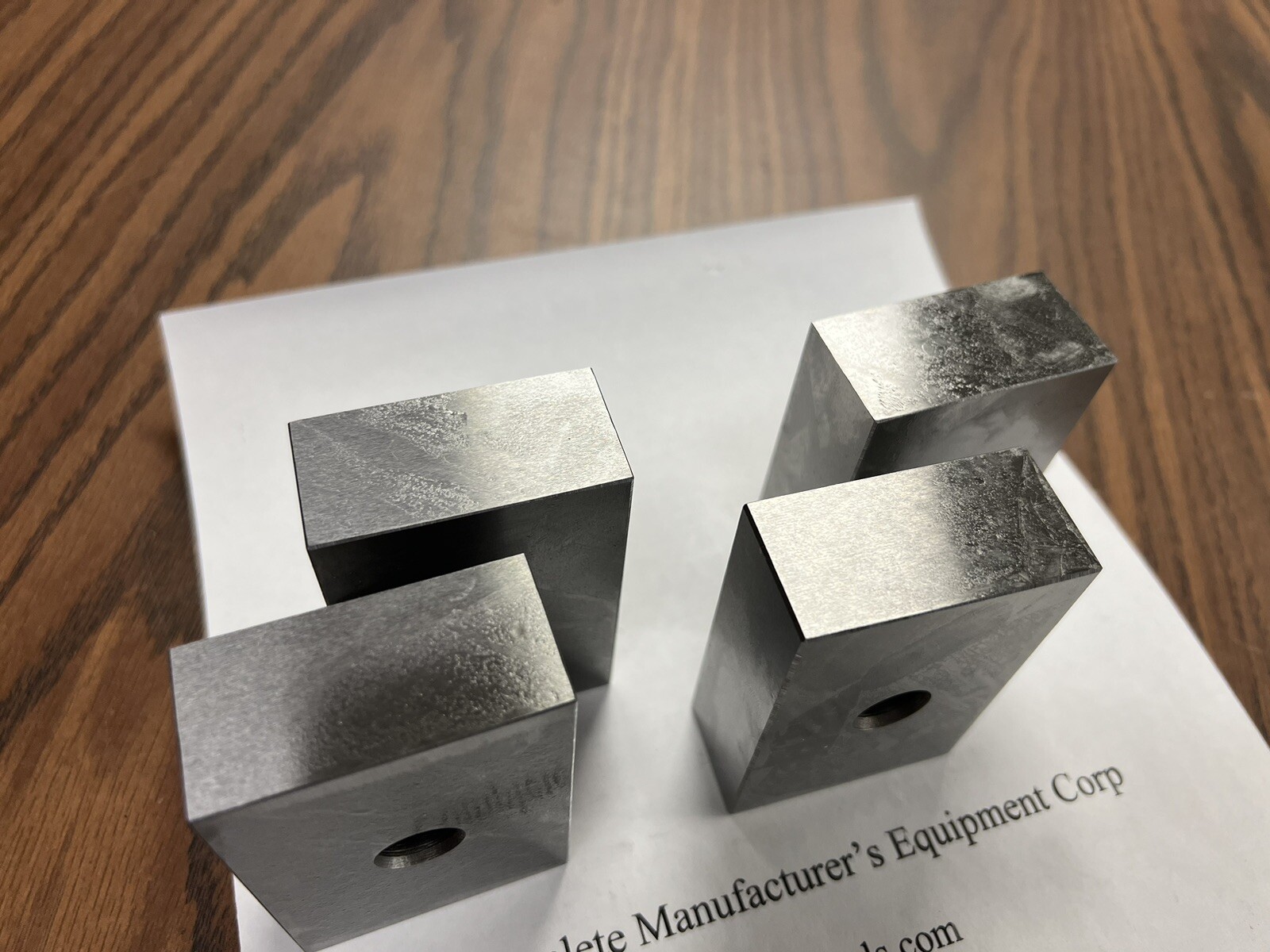 2 pairs 1-2-3" precision blocks 1-hole set Accuracy 0.0002" #701-I-O