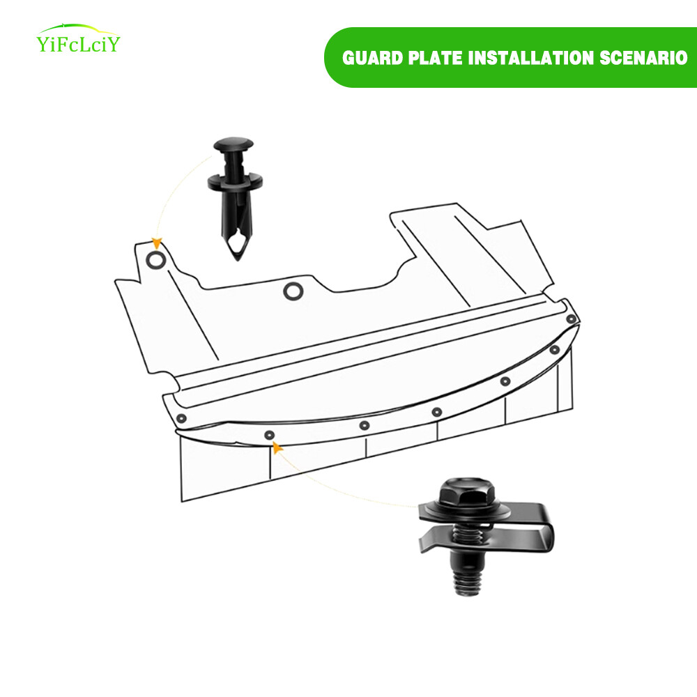 40pcs For Hyundai Elantra Body Bolts Unut Clips Engine Under Cover Splash Shield