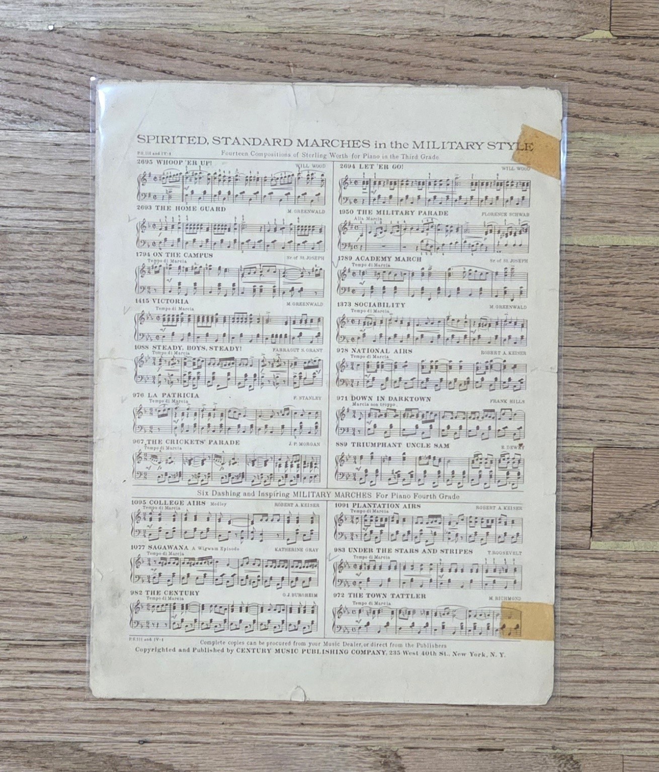 (8) Vintage Music Sheets Lot