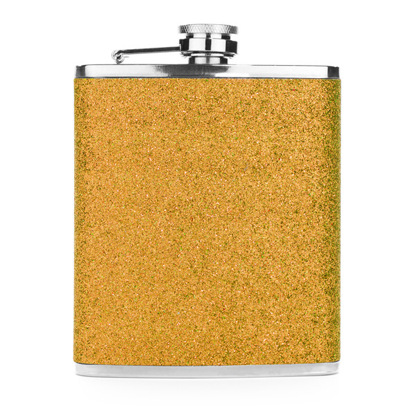 GLITTER BLING HIP FLASK Stainless Steel Blue Green Pink Purple Red Silver Yellow